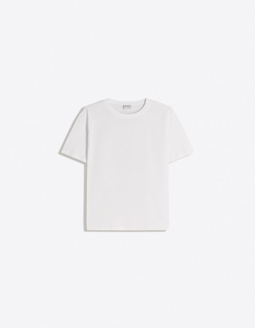 Regular fit tişört-Beyaz
