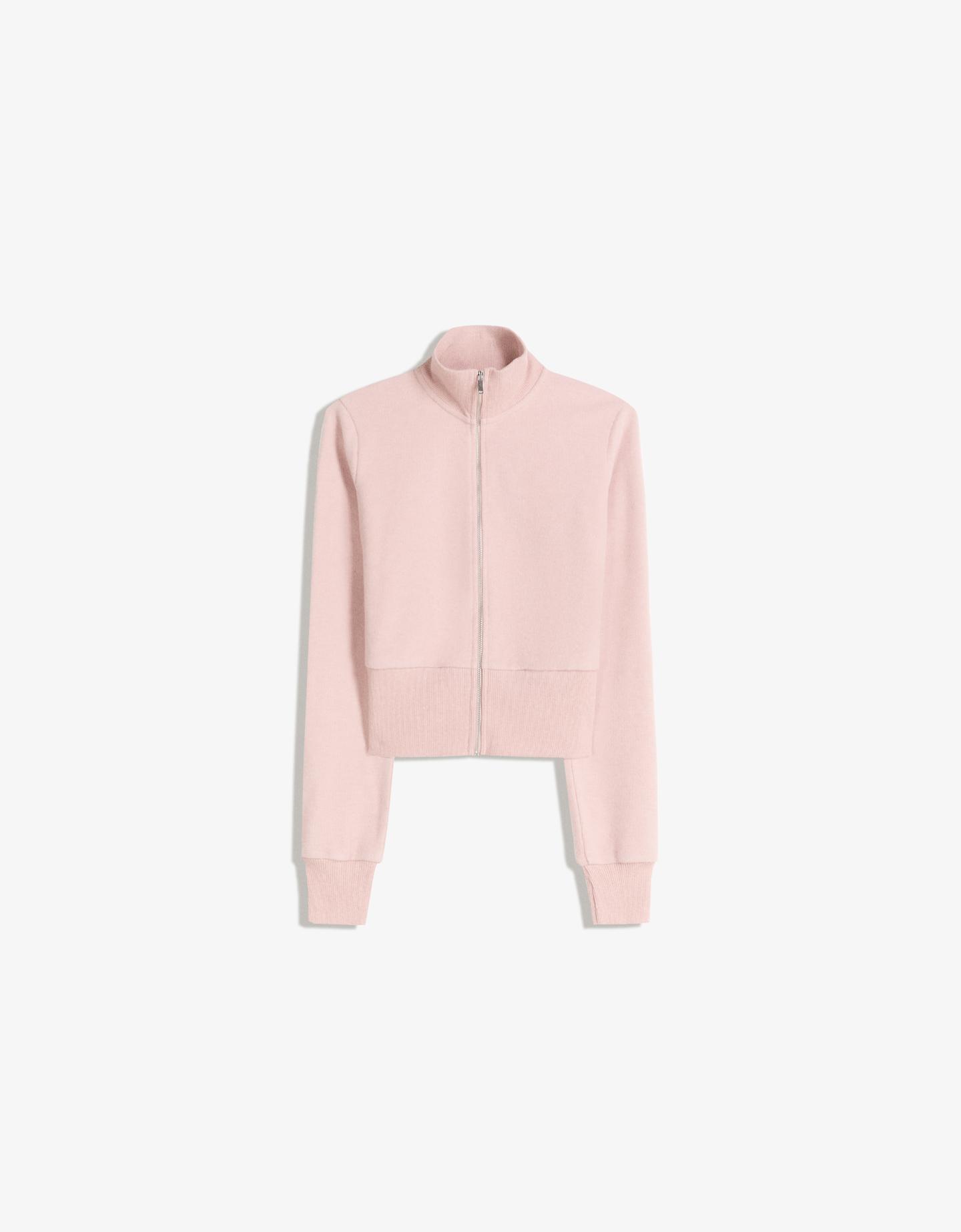 Bershka bluza rozpinana różowy