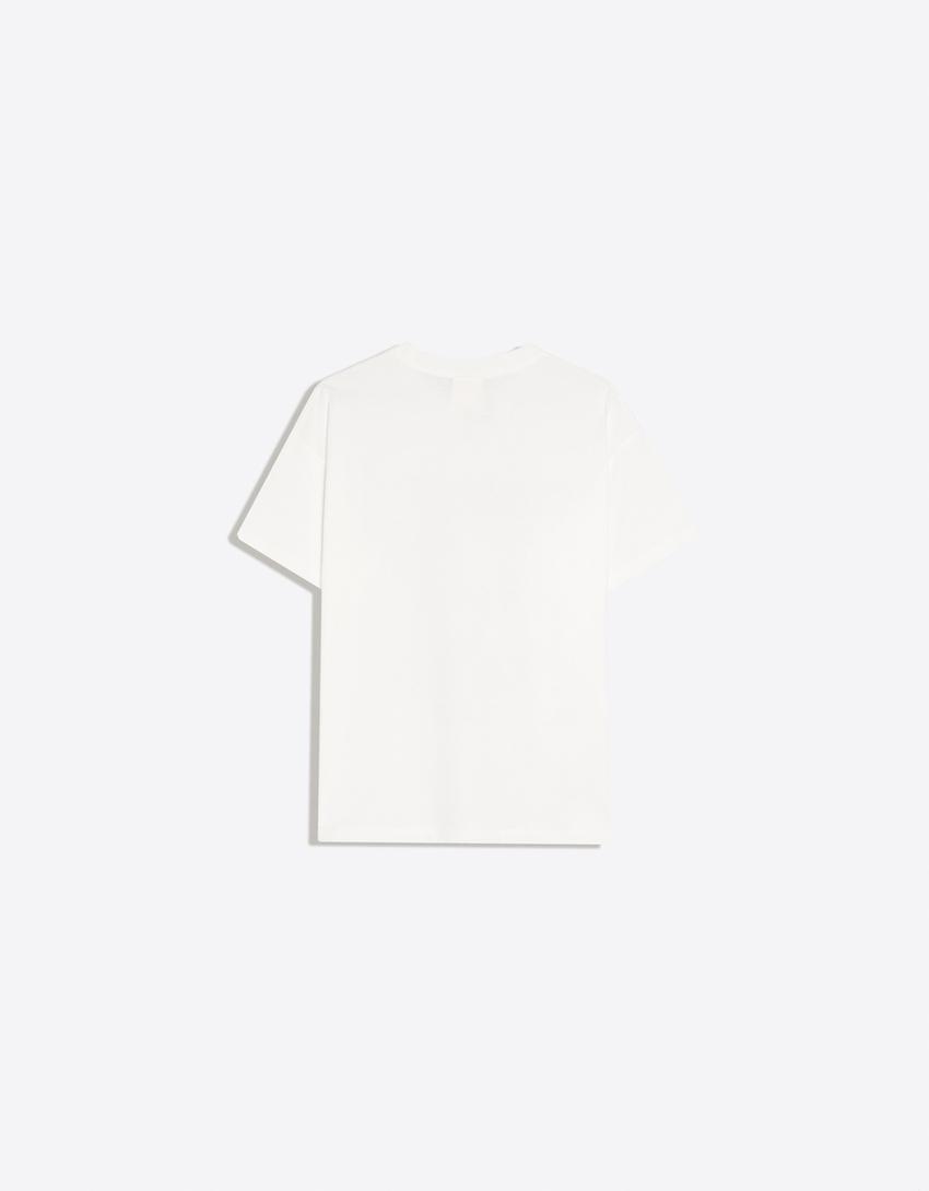 GRACIE ABRAMS oversize short sleeve T-shirt-Off white