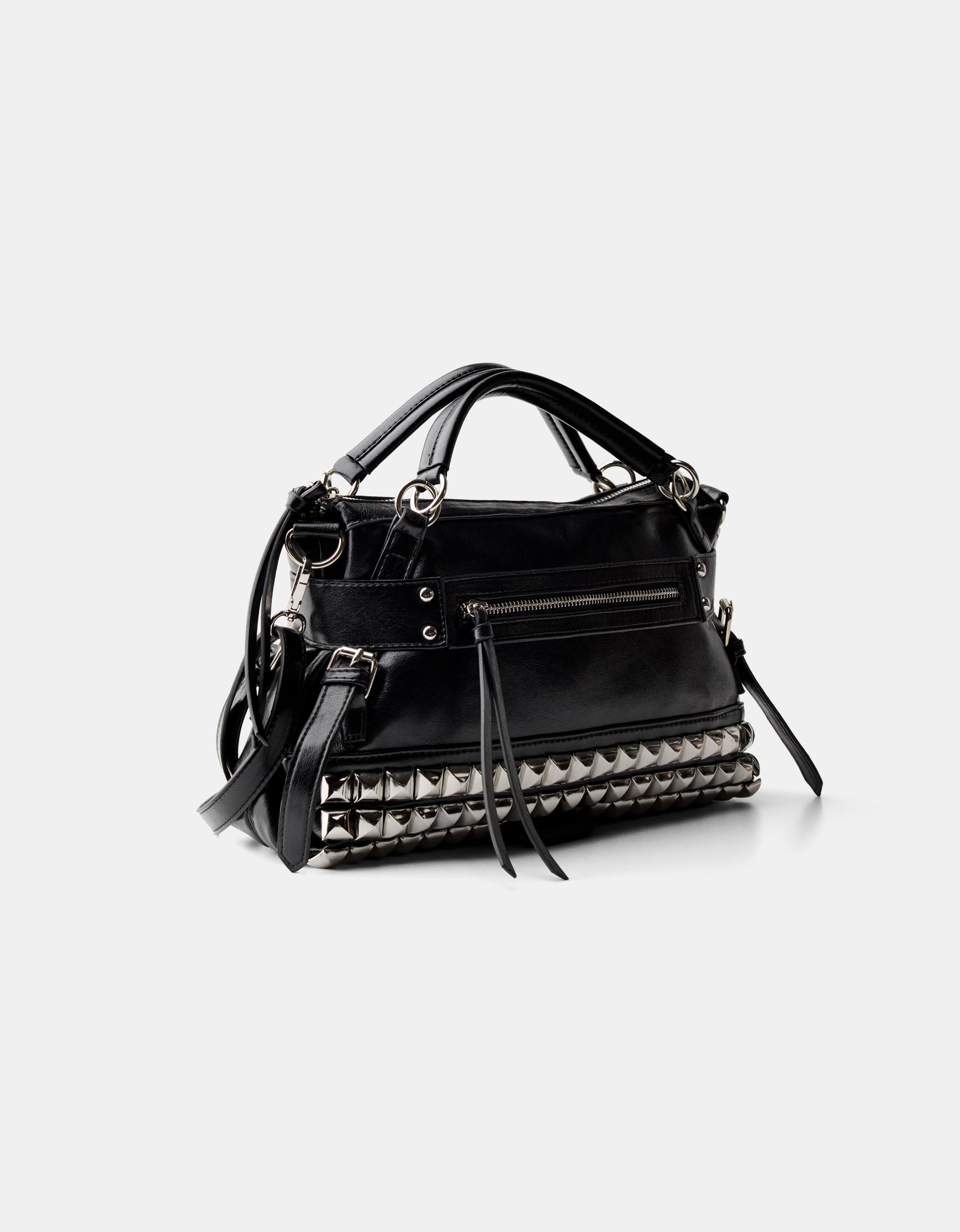 Bershka｜スタッズ付きボウリングバッグ 4086/626/710 BERSHKA】スタッド付きボウリングバッグ 4086/626/710 (Bershka