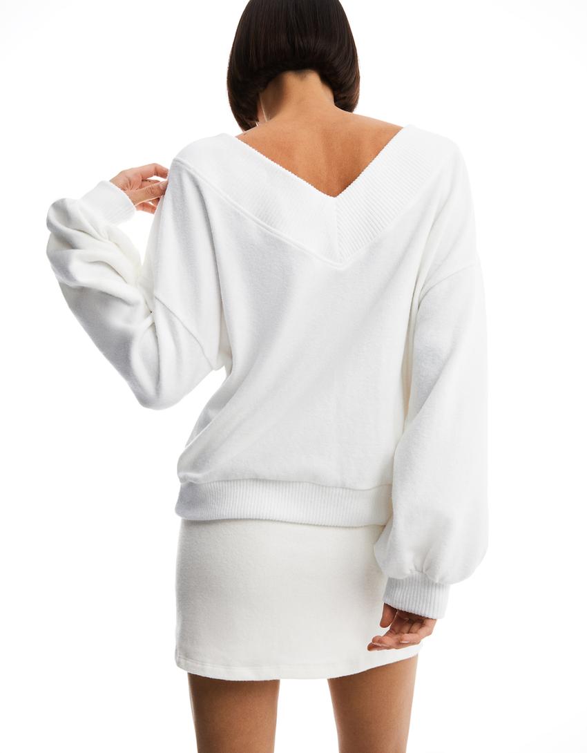 Jersei coll en punta-Cru-1