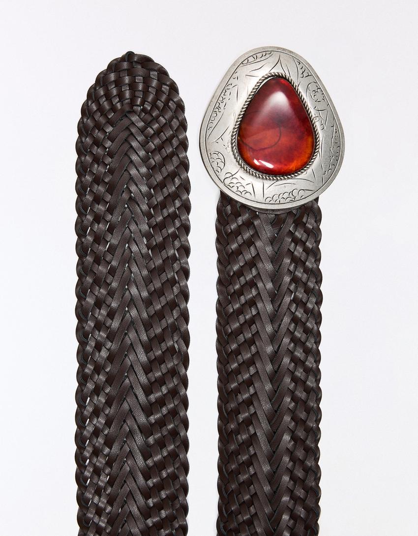 Braided belt-Brown