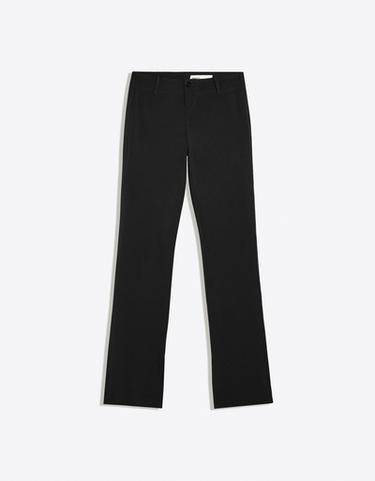 Slim fit low-rise trousers — Black 5