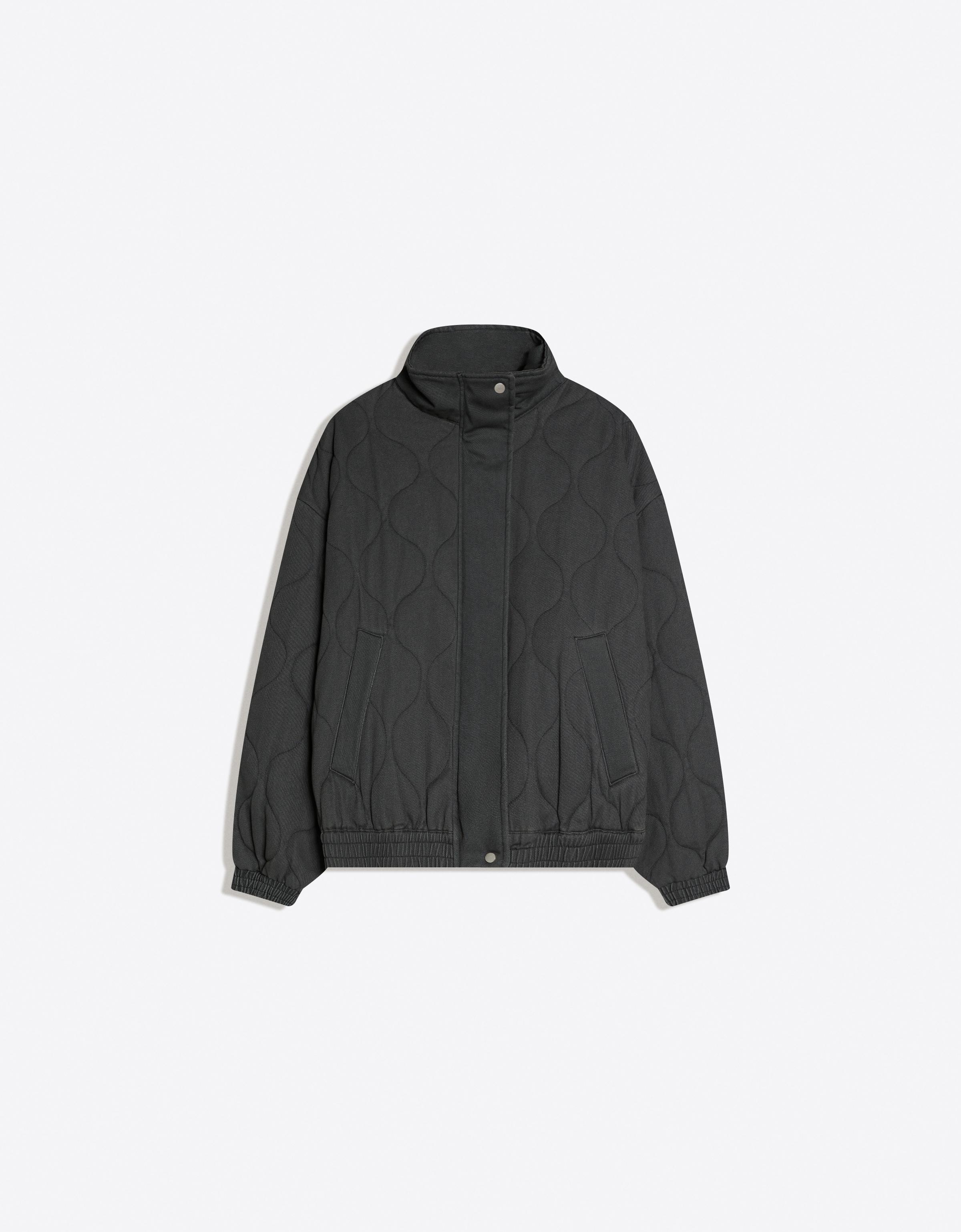 Washed effect jacket — Dark grey