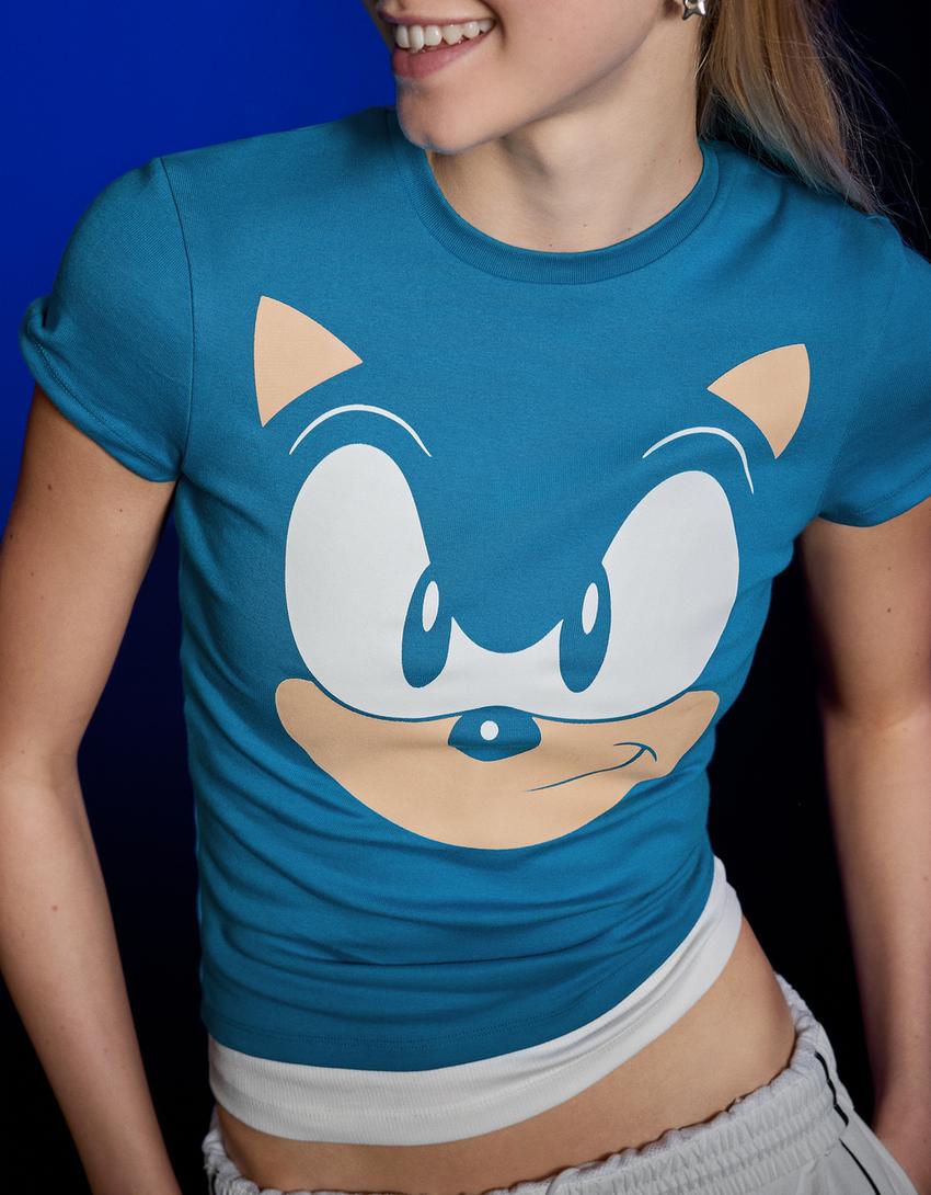 Sonic short sleeve T-shirt-Blue