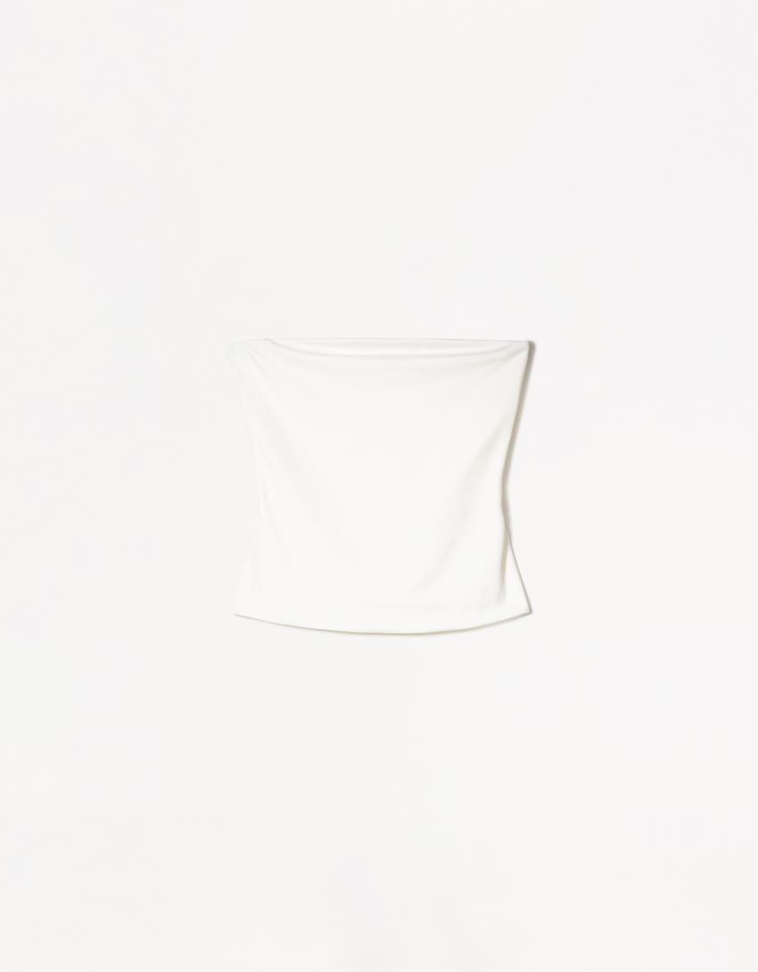 Bandeau top-Krem boja