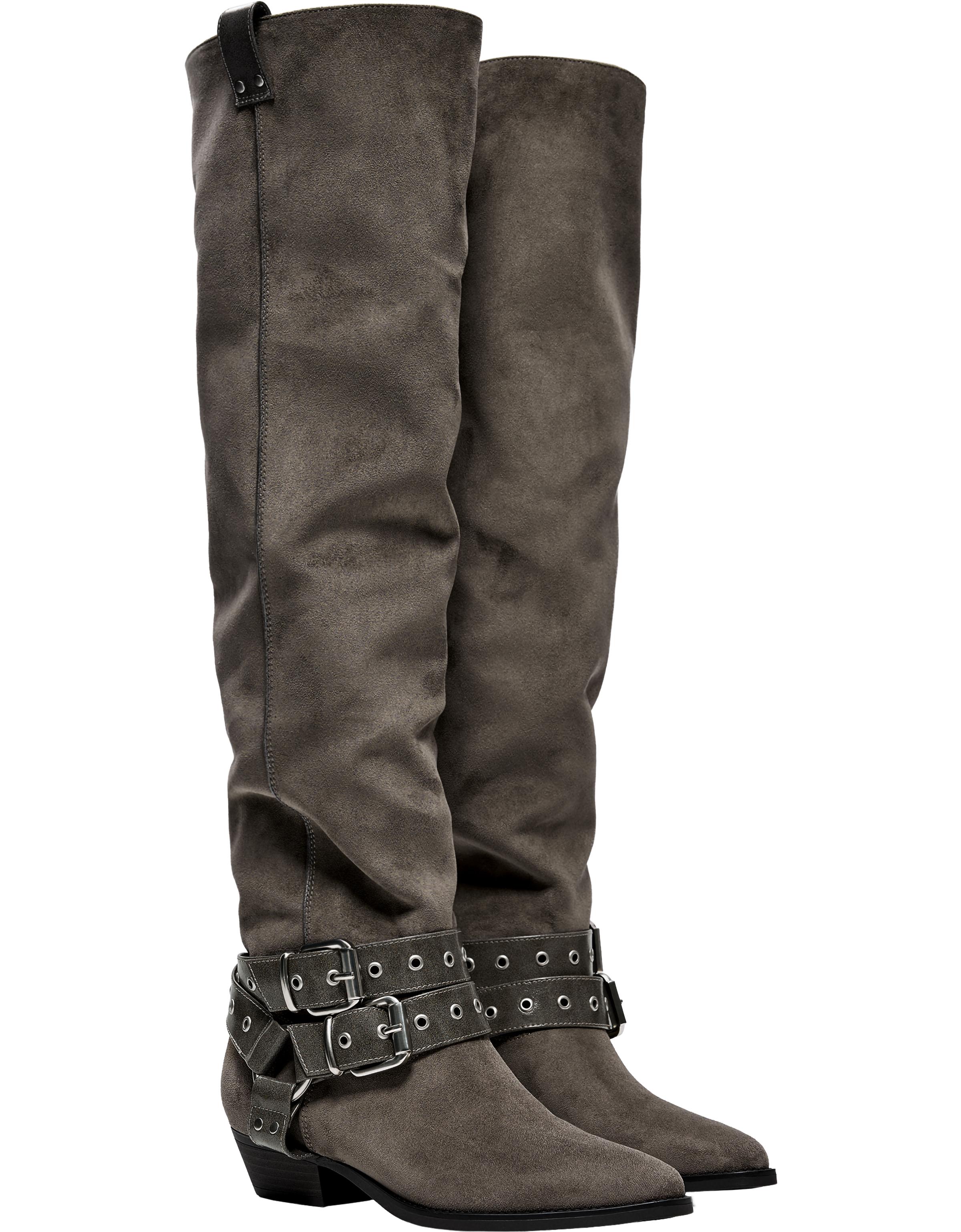 Bershka DÜZ SLOUCHY BIKER BOT görsel 5