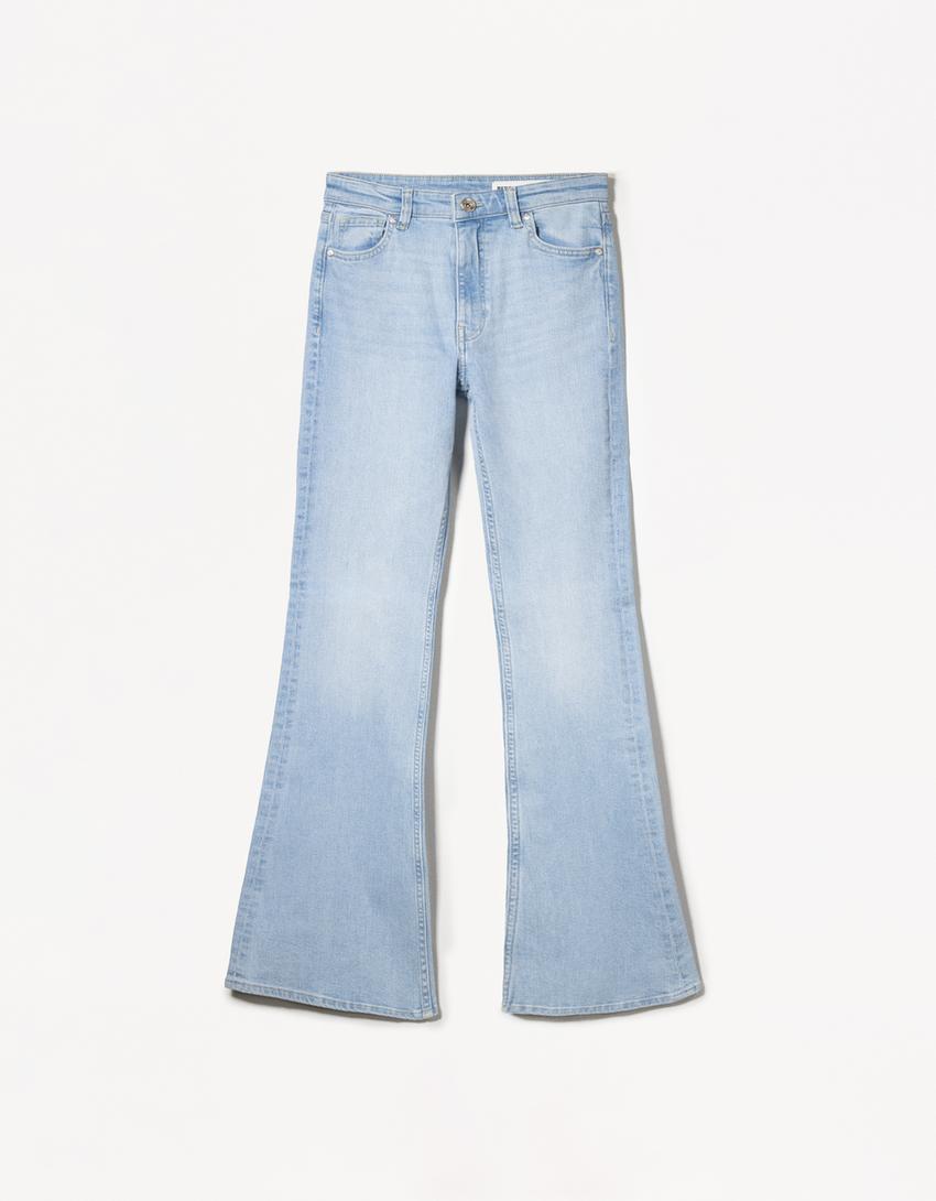 Jeans flare-Bleu clair