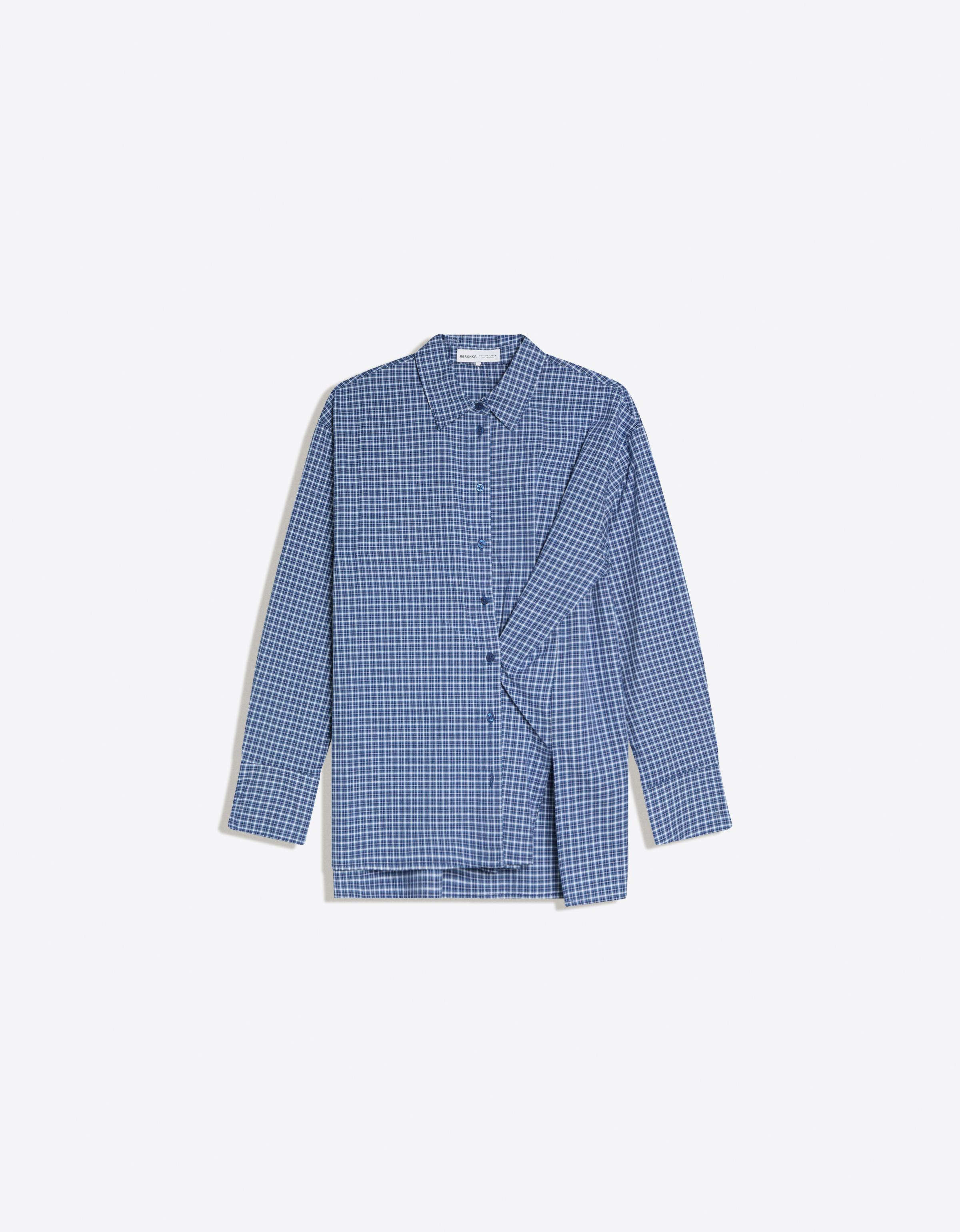 Uzun kollu kruvaze gömlek - Görsel 6