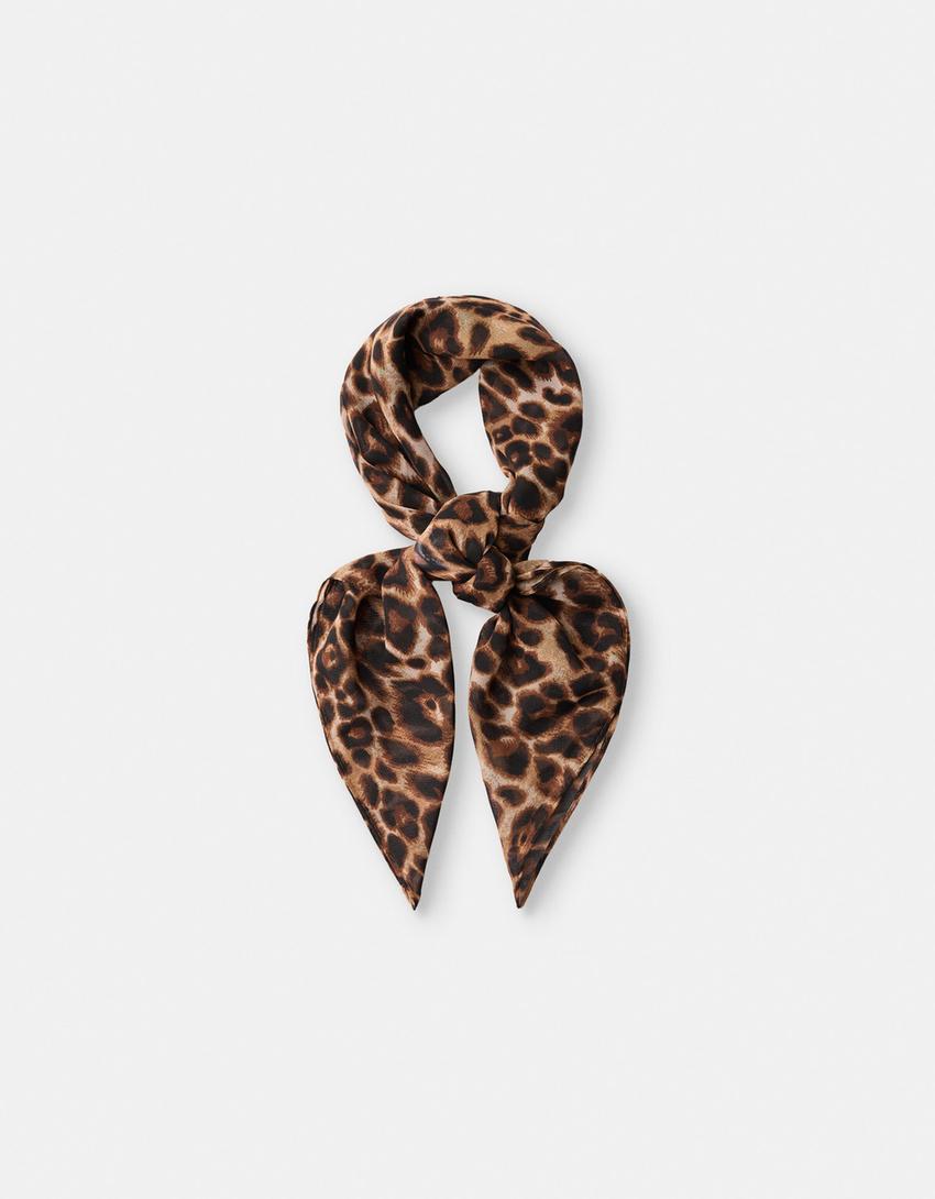 Pañoleta animal print-Marrón-0