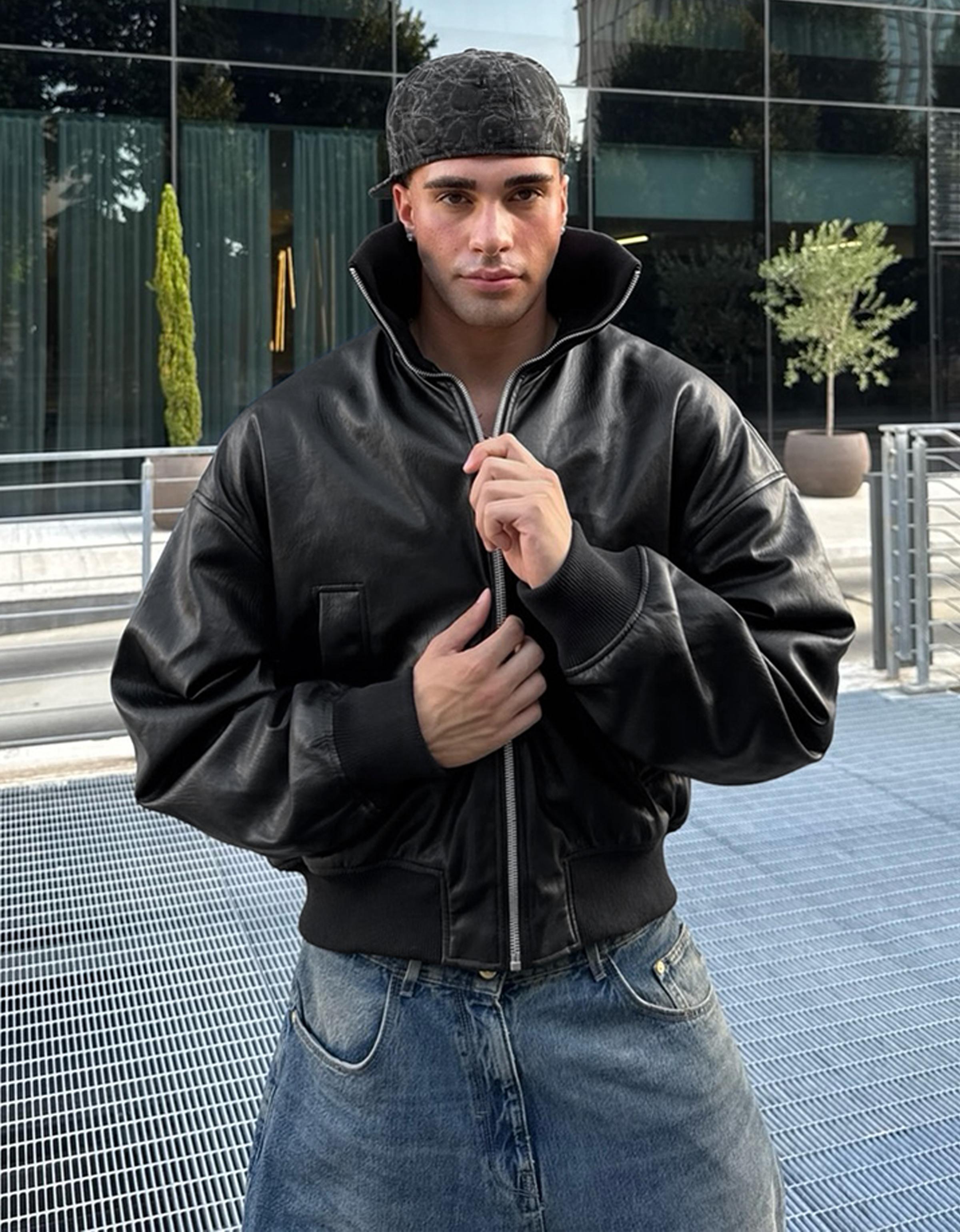 Bershka Suni deri ceket görsel 5