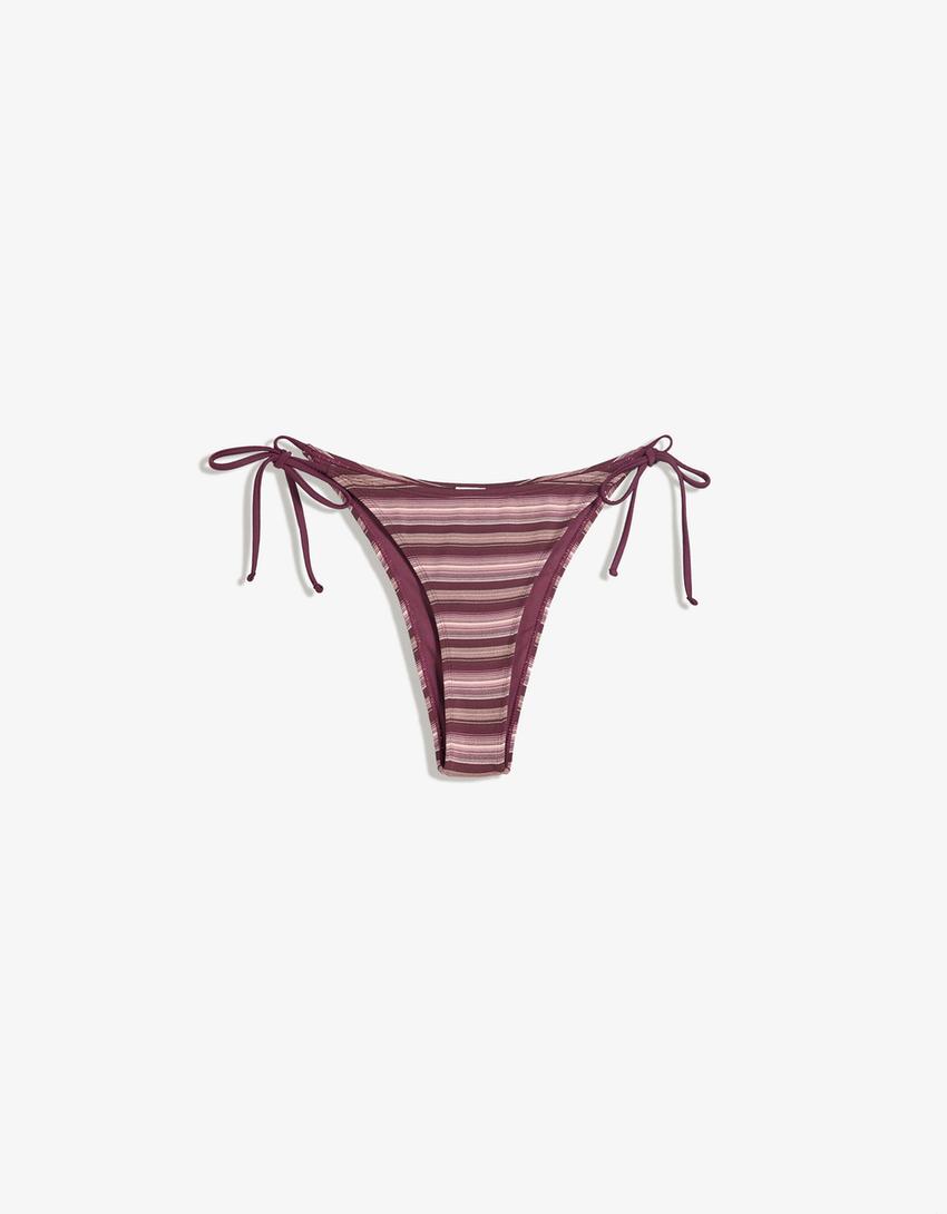 Braguita bikini rayas-Morado-3