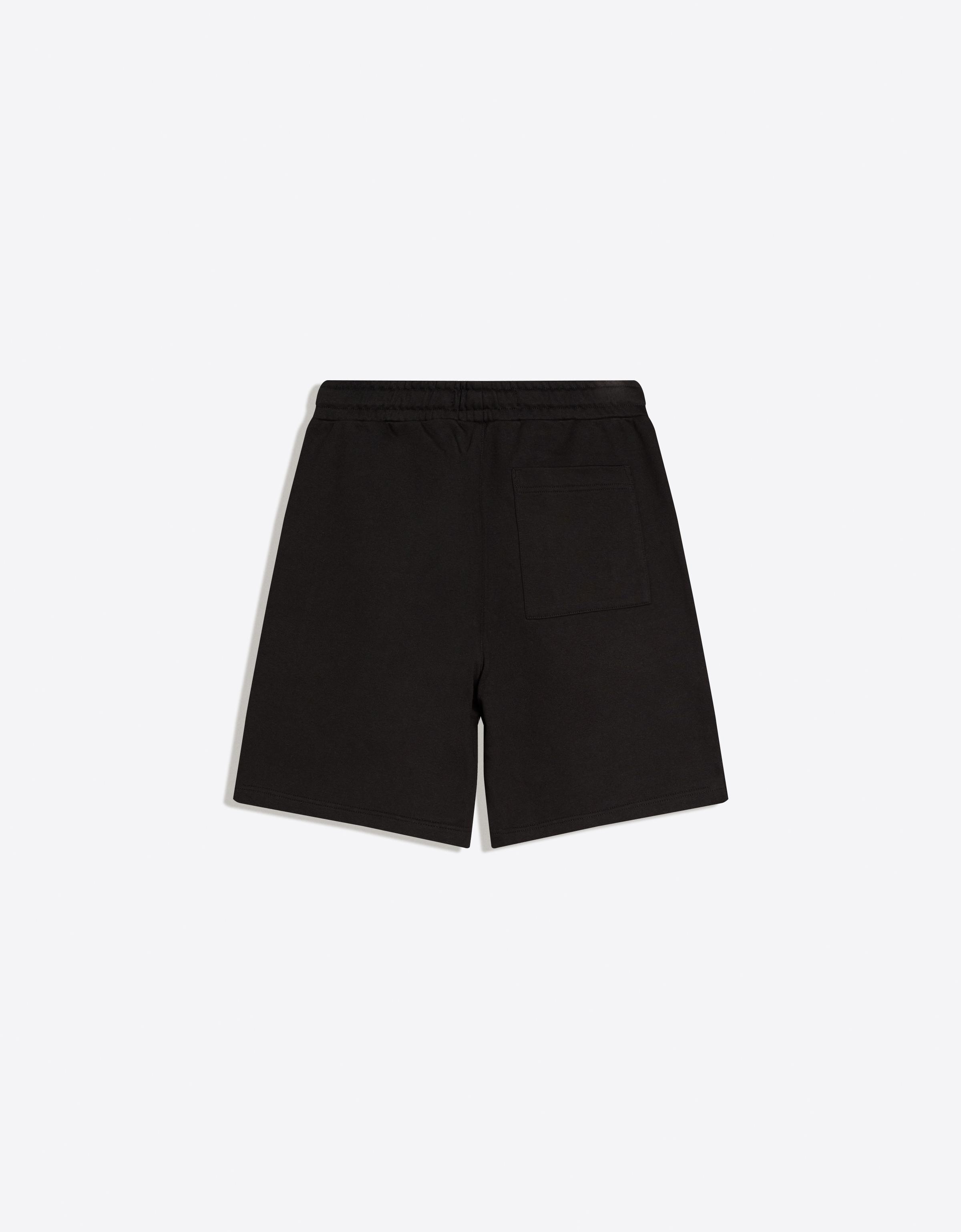Plush Bermuda shorts — Black