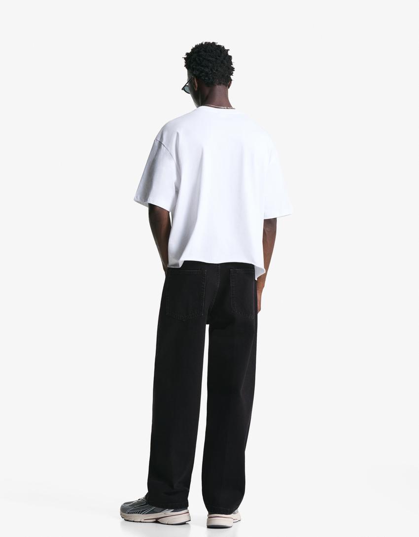 Baggy Jeans-Schwarz-4