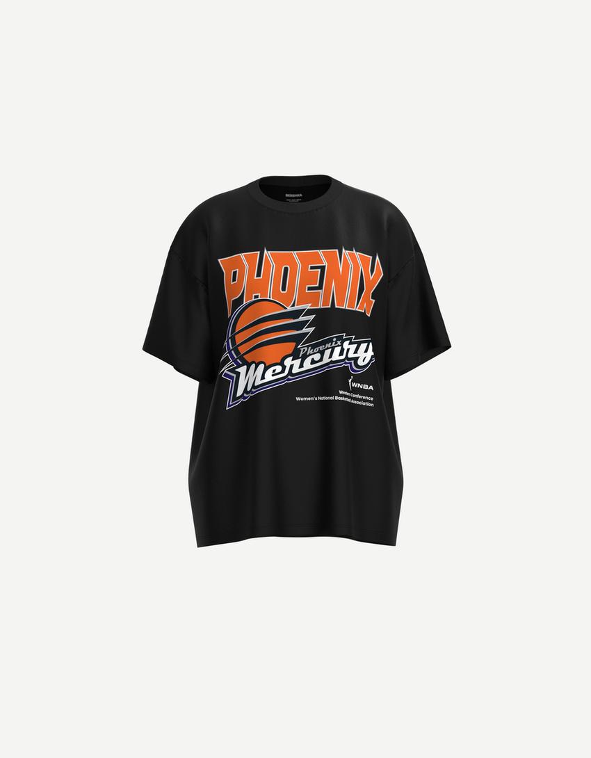 T-shirt WNBA Phoenix Mercury manches courtes-Noir-2