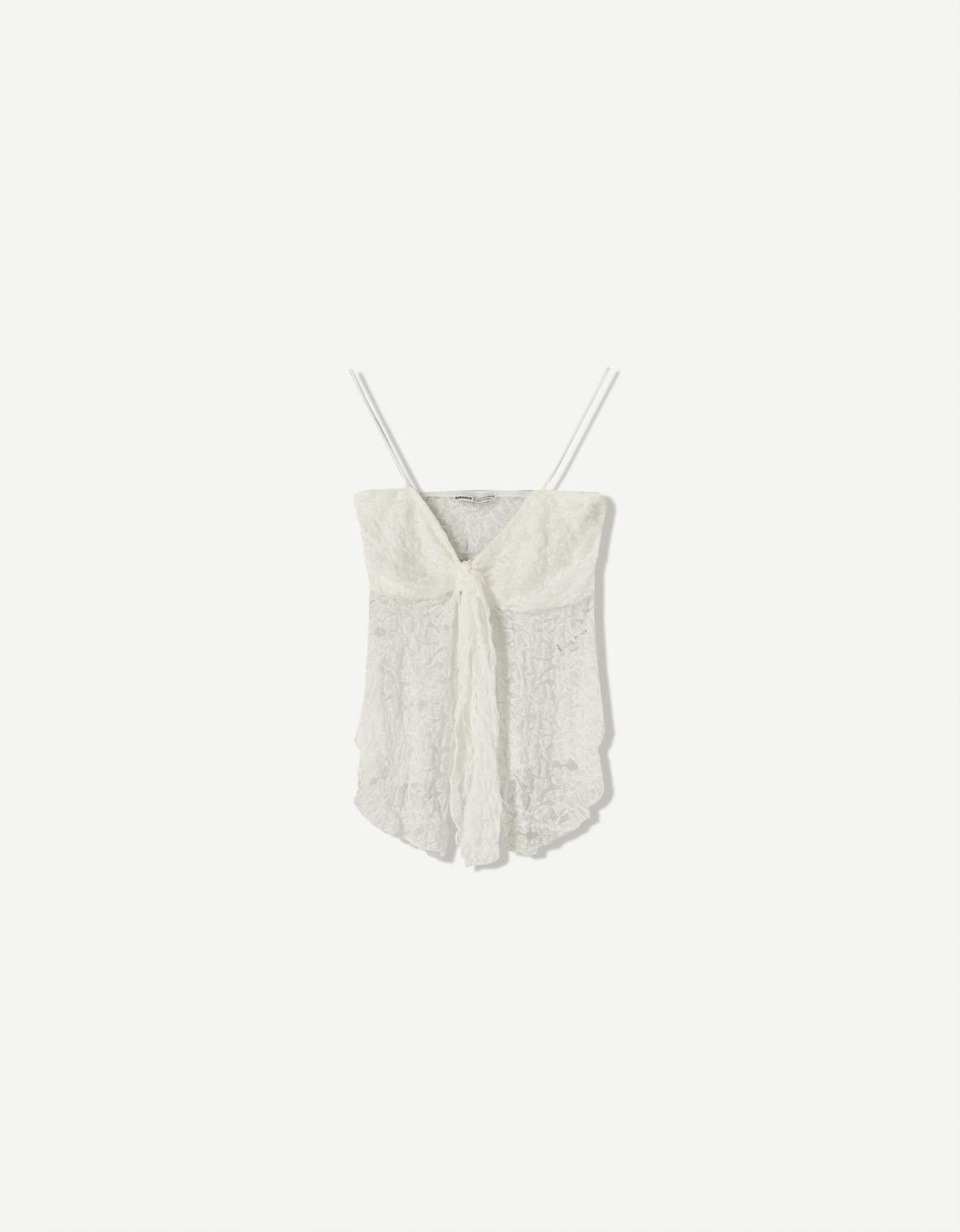 Strappy lace top