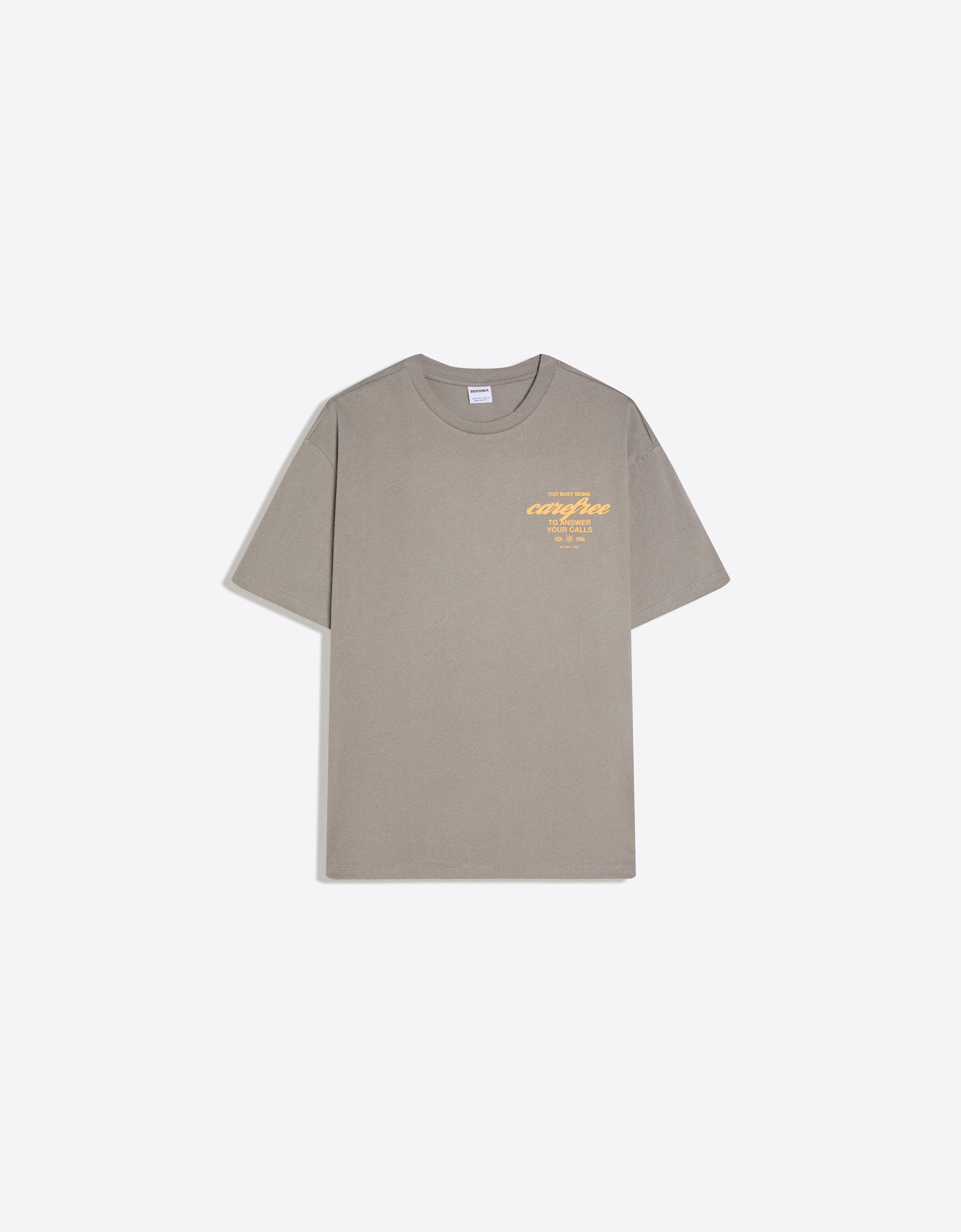Bershka Boxy fit baskılı t-shirt