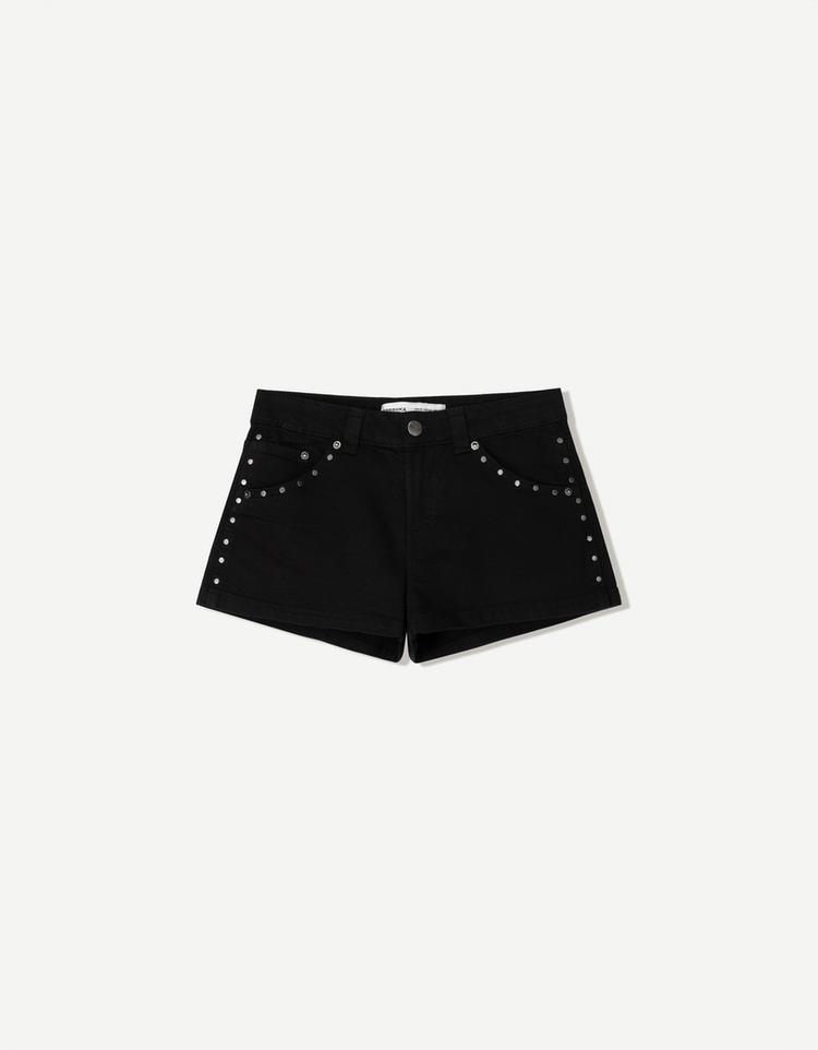 Studded voluminous shorts