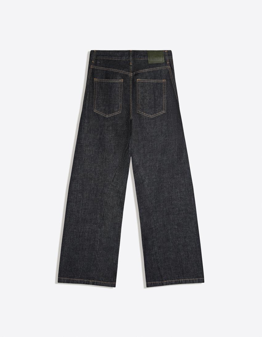 Boot-cut jeans-Navy