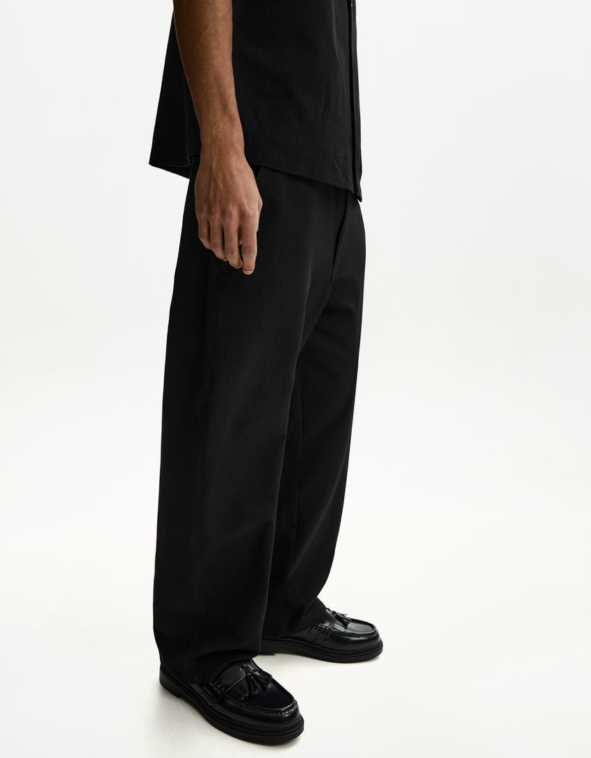Set camicia e pantaloni-Nero-4