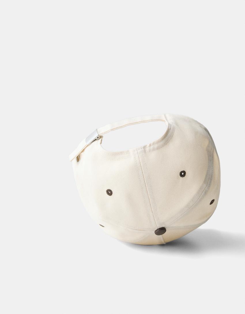 كاب جلد صناعي متباين-كريمي-2