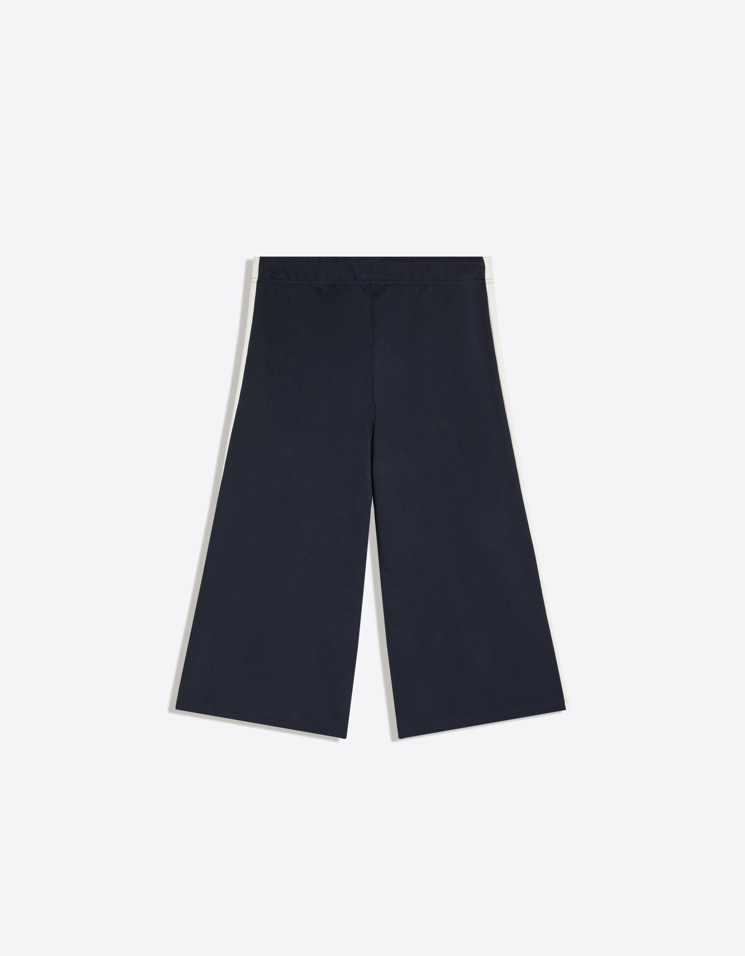Plush capris with side stripe — Navy