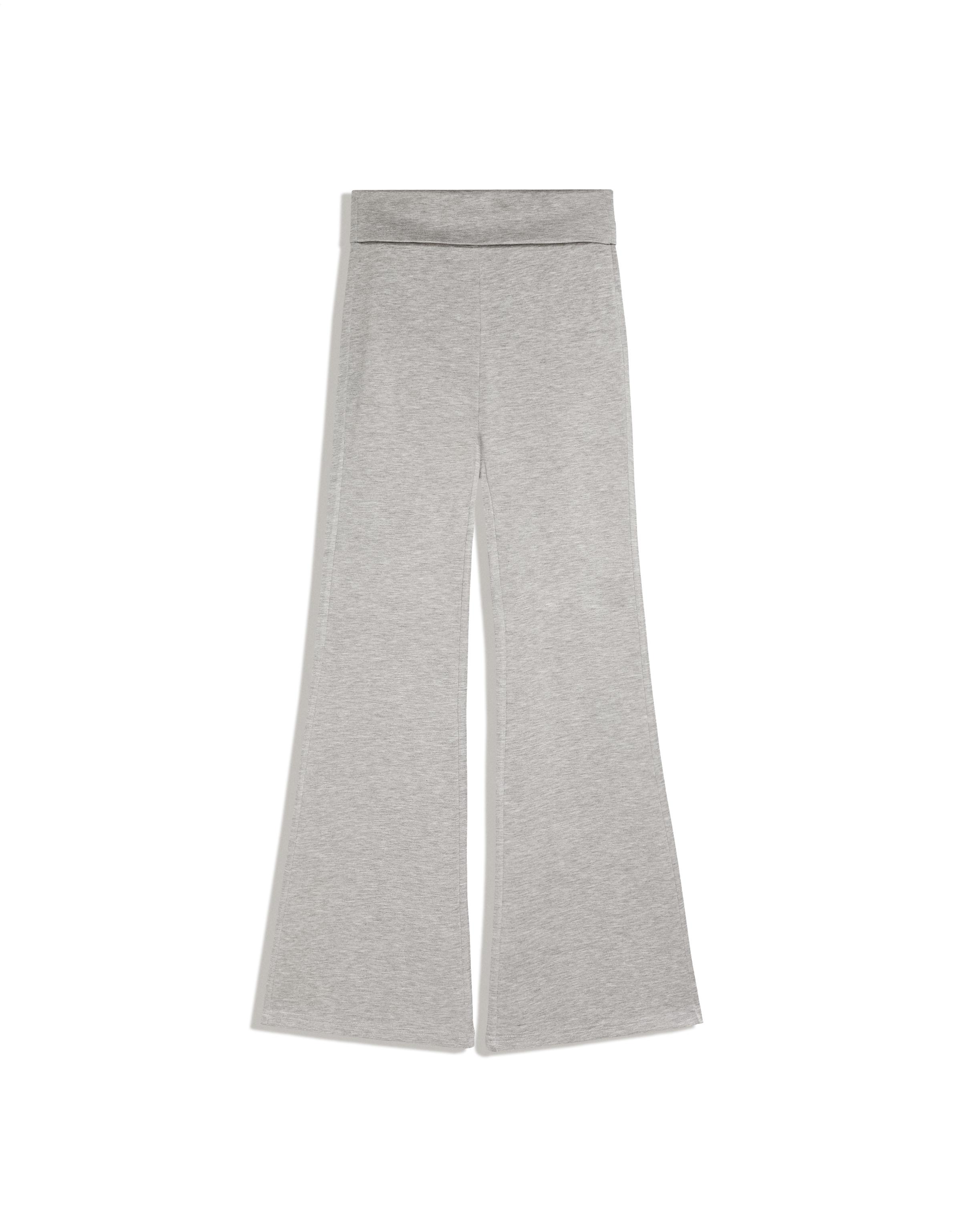 Flared modal trousers — Grey