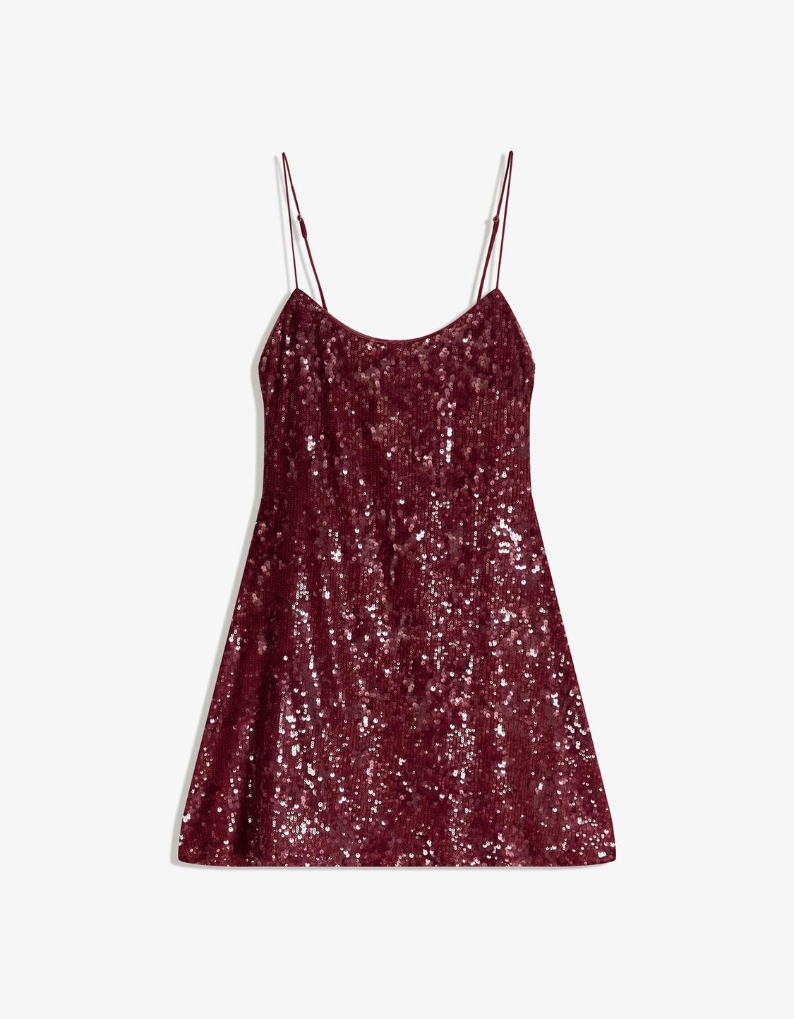 Sequinned strappy dress