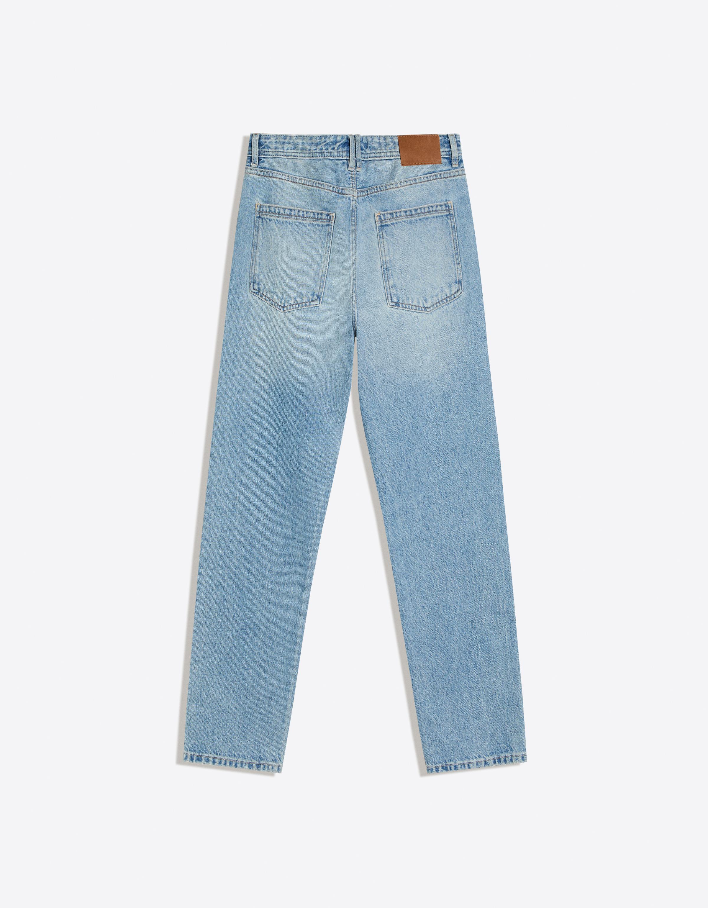 Straight-leg jeans — Light blue