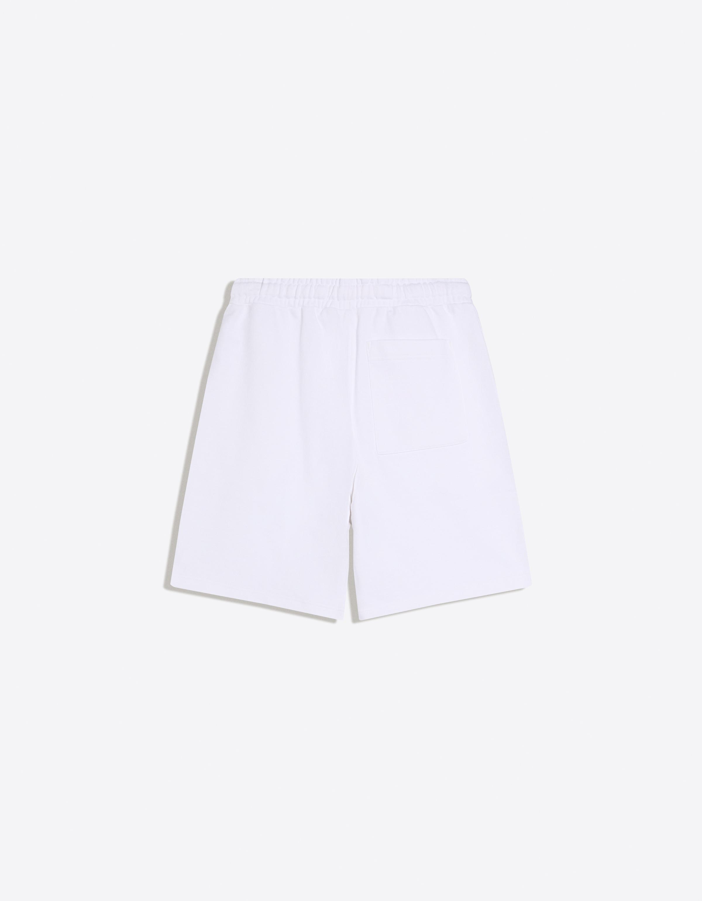 Plush Bermuda shorts — White
