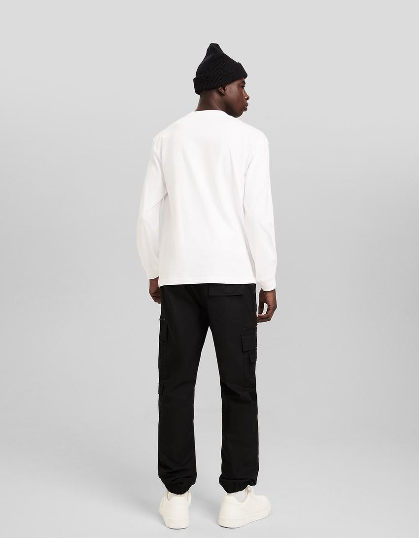 Calças jogger multicargo técnicas-Preto-2