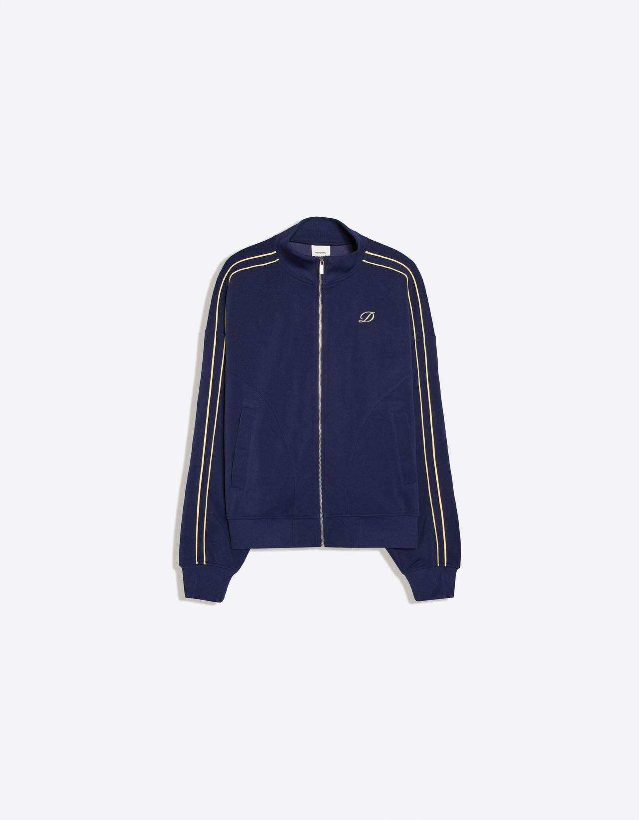 Contrast zip jacket — Navy