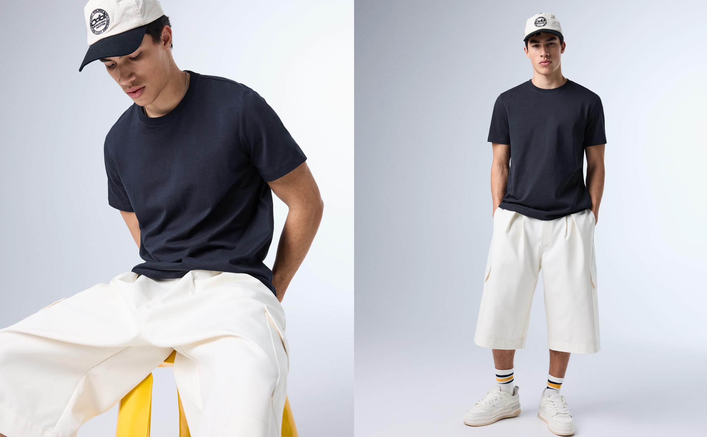 Regular fit T-shirt — Navy