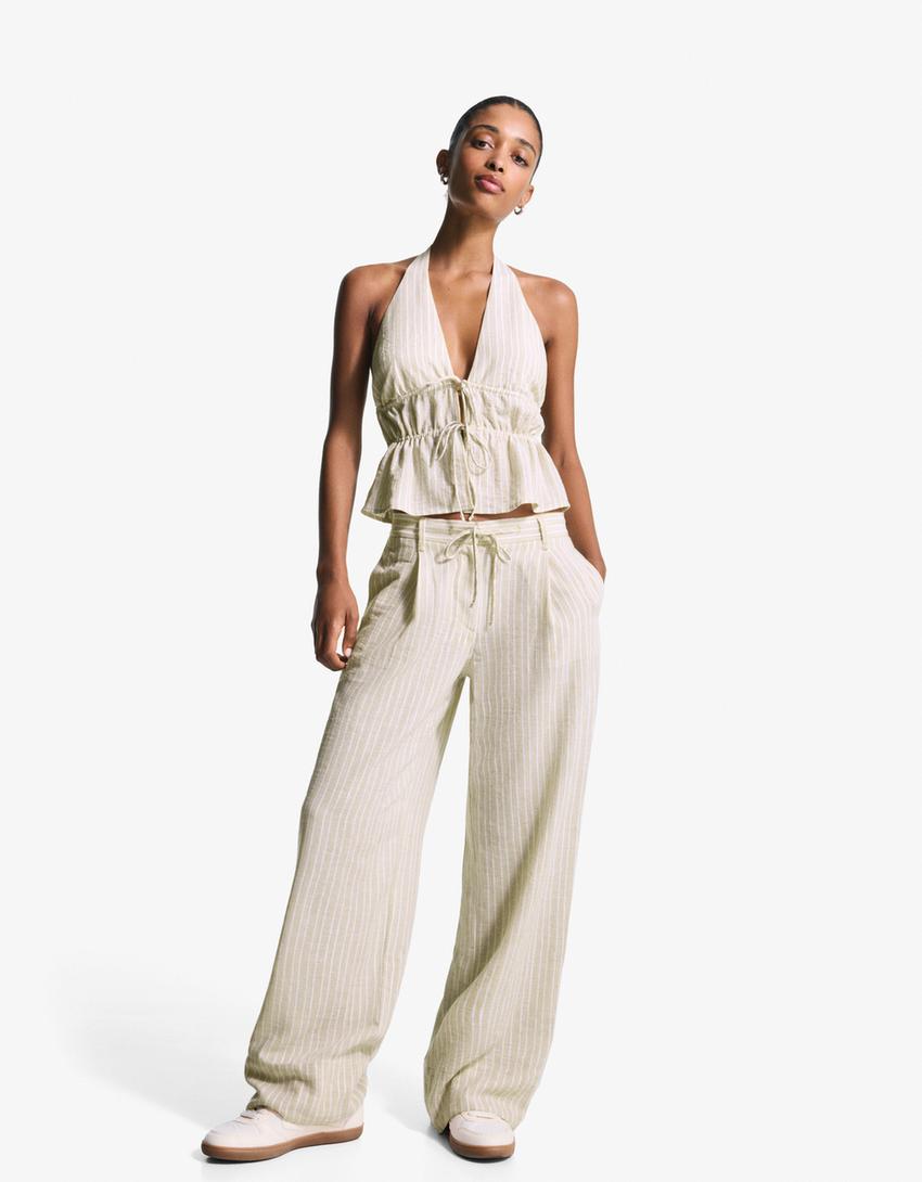 Halter top-Camel-2