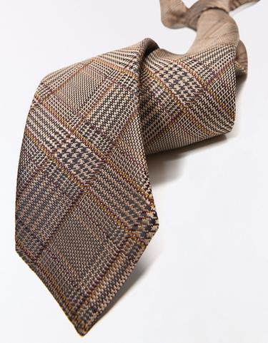 Check tie — Brown 2