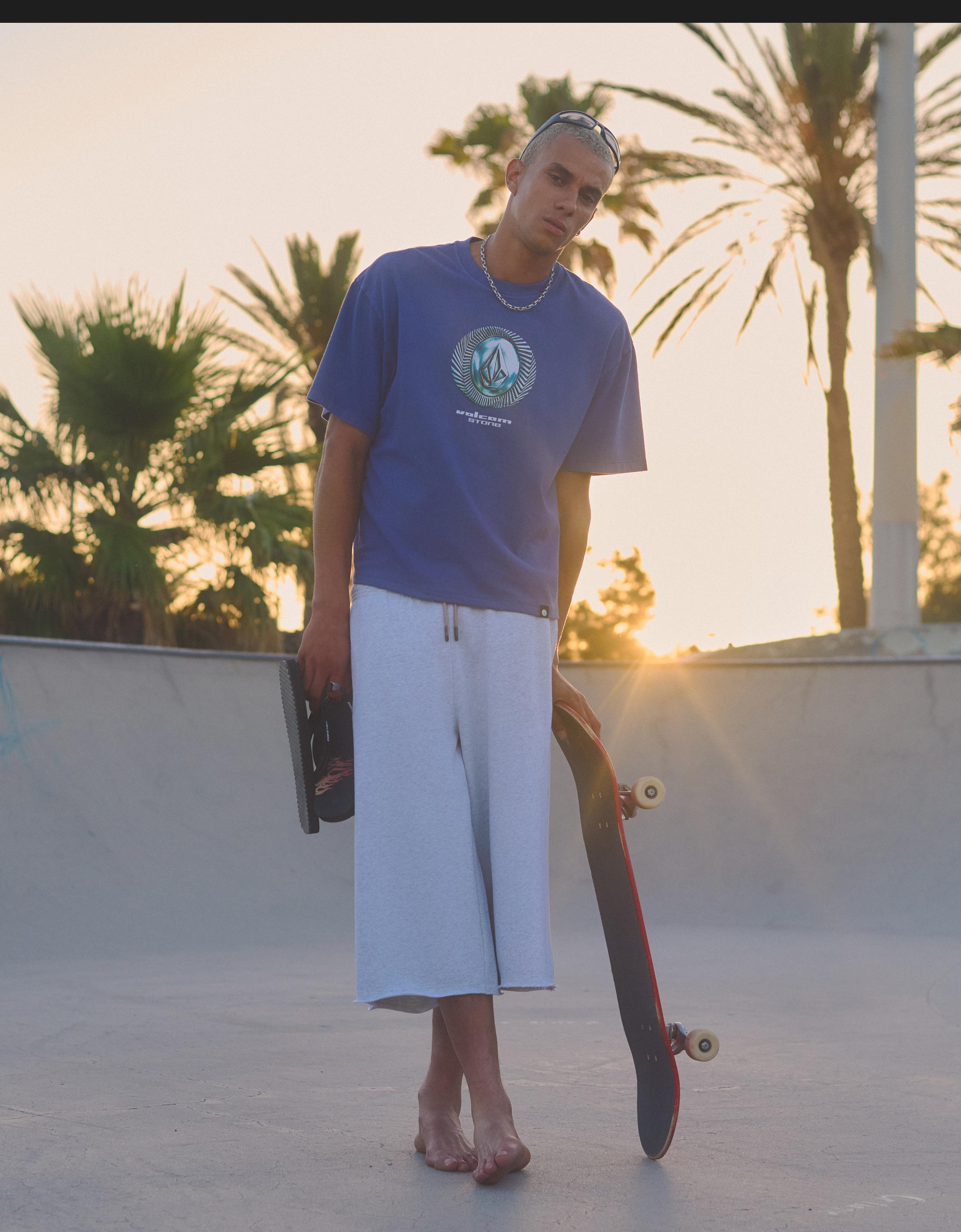 VOLCOM relaxed fit T-shirt — Light blue