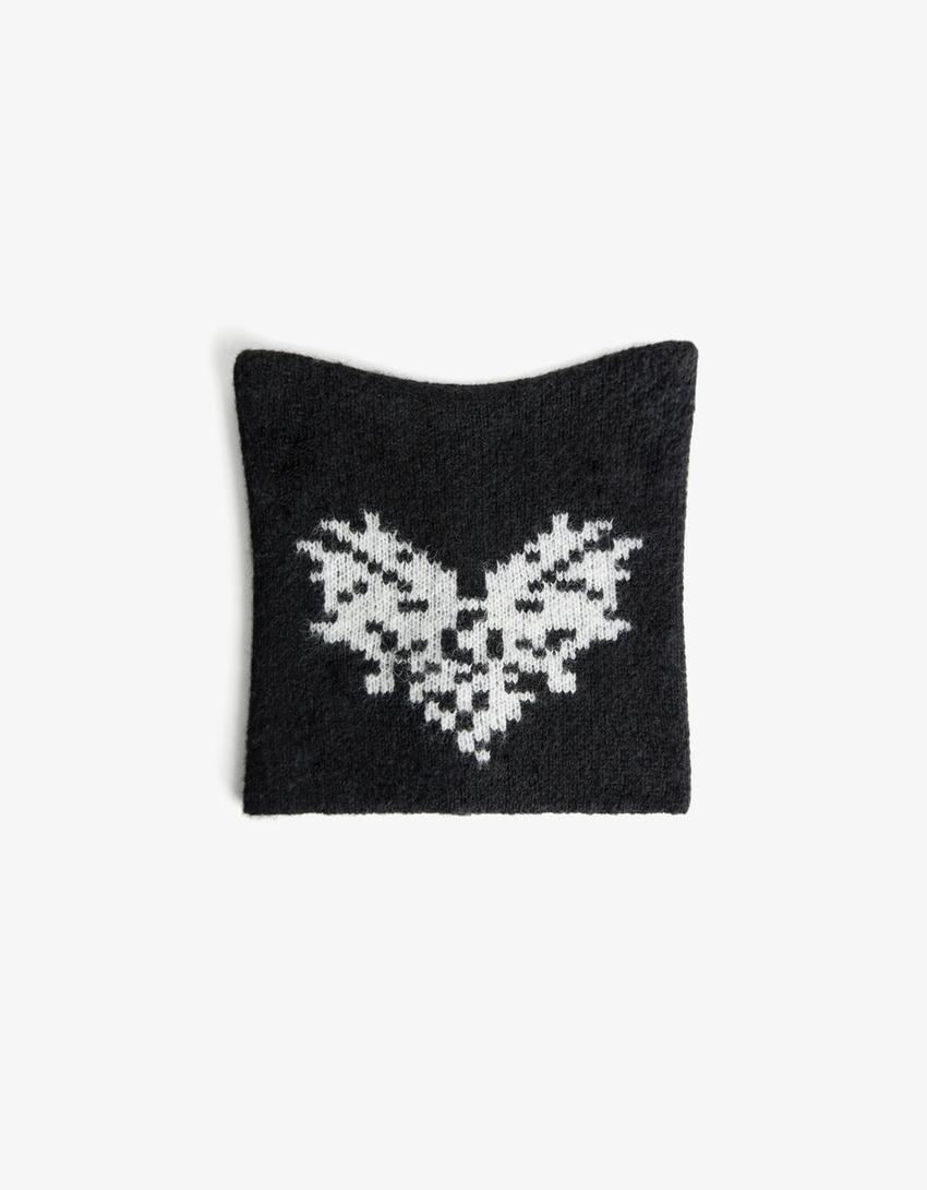 Bonnet imprimé-Noir