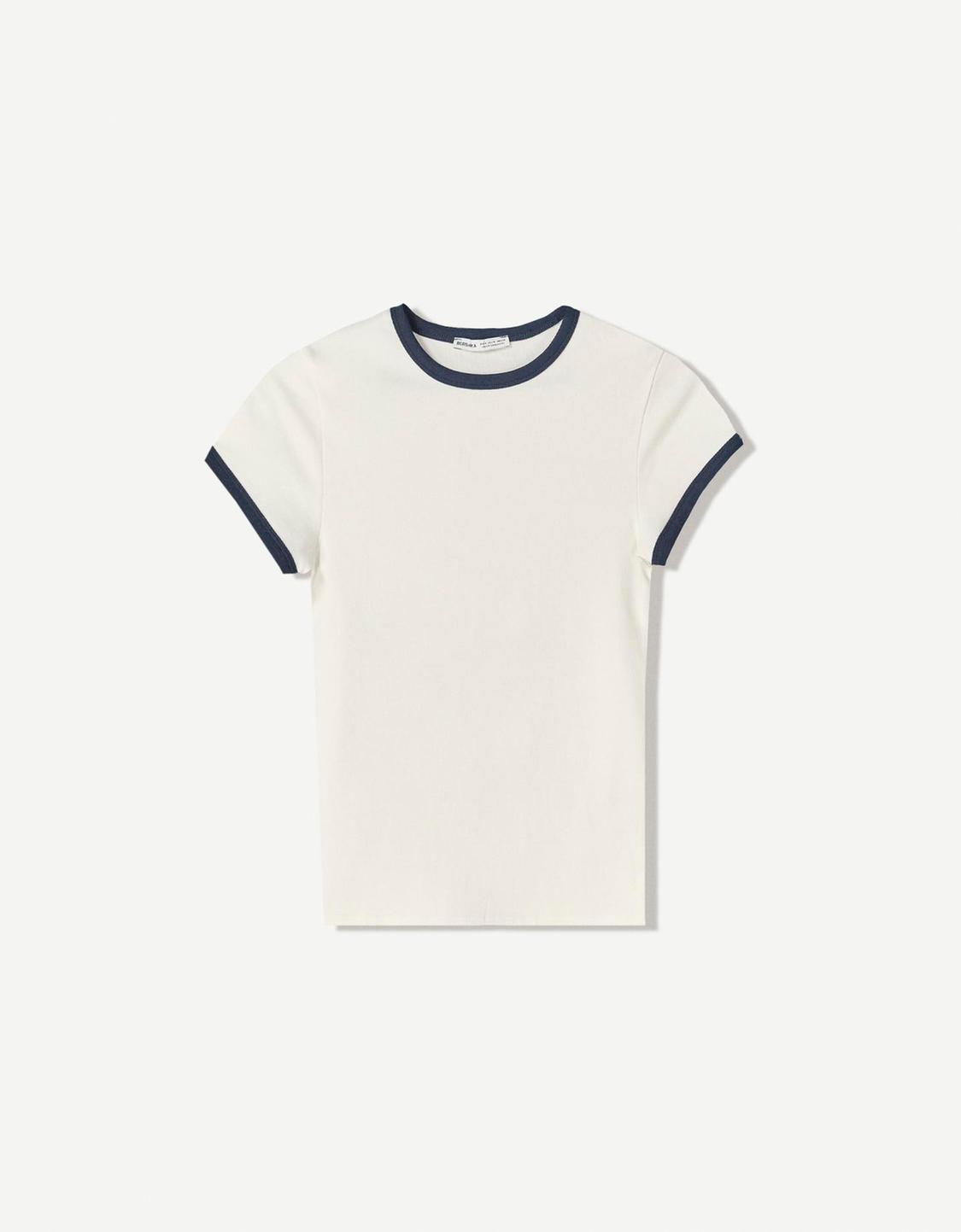Short sleeve contrast T-shirt