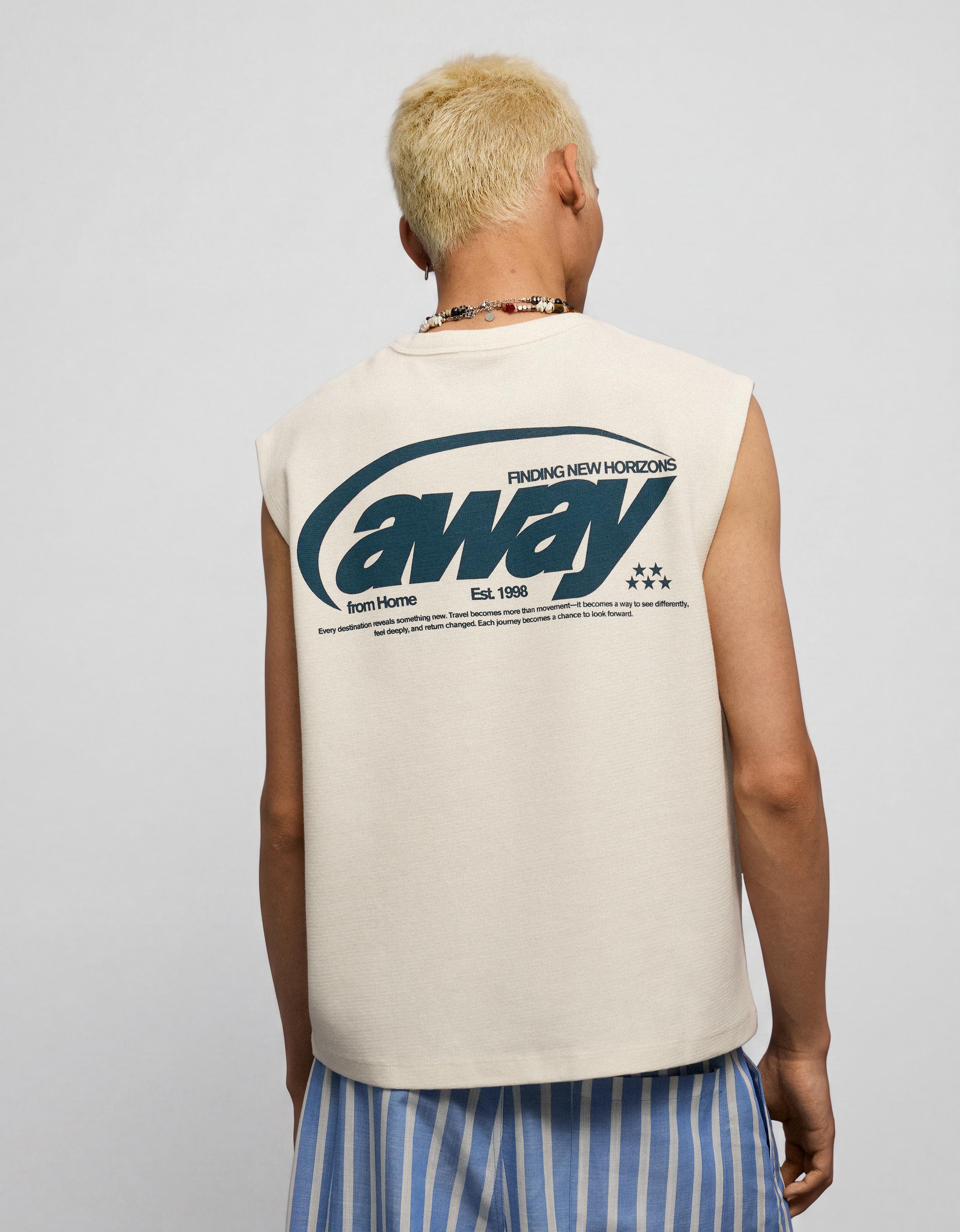 Worker T-shirt with textured print — Off white