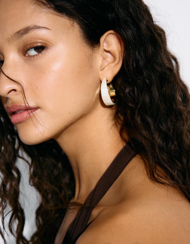 3'lü imza serisi halka küpe