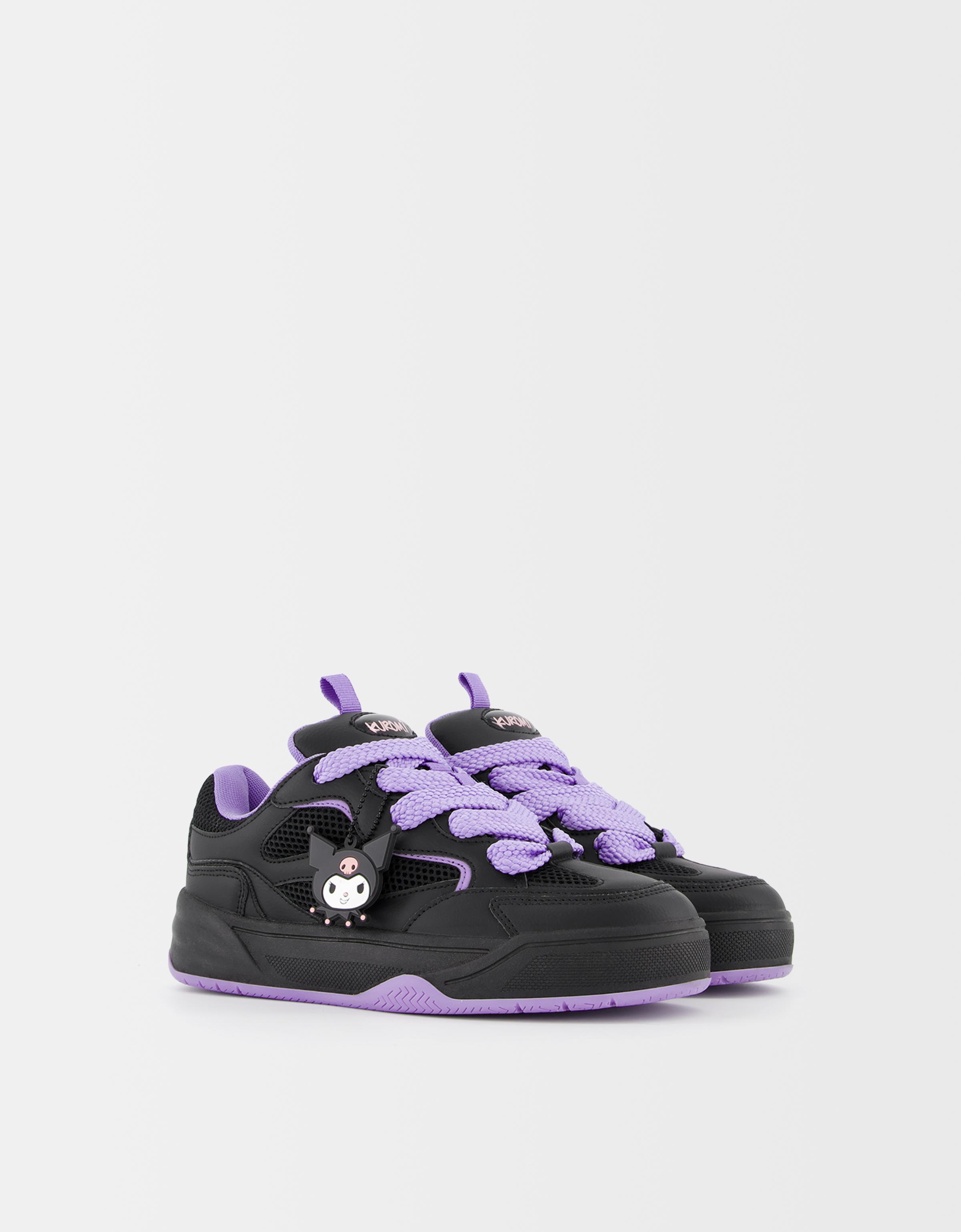 Bershka Skate-Sneaker Kuromi Damen 41 Schwarz