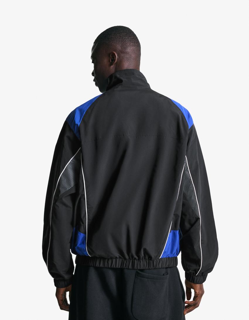 Cazadora técnica print-Negro-1