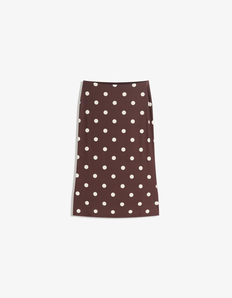 Printed midi skirt