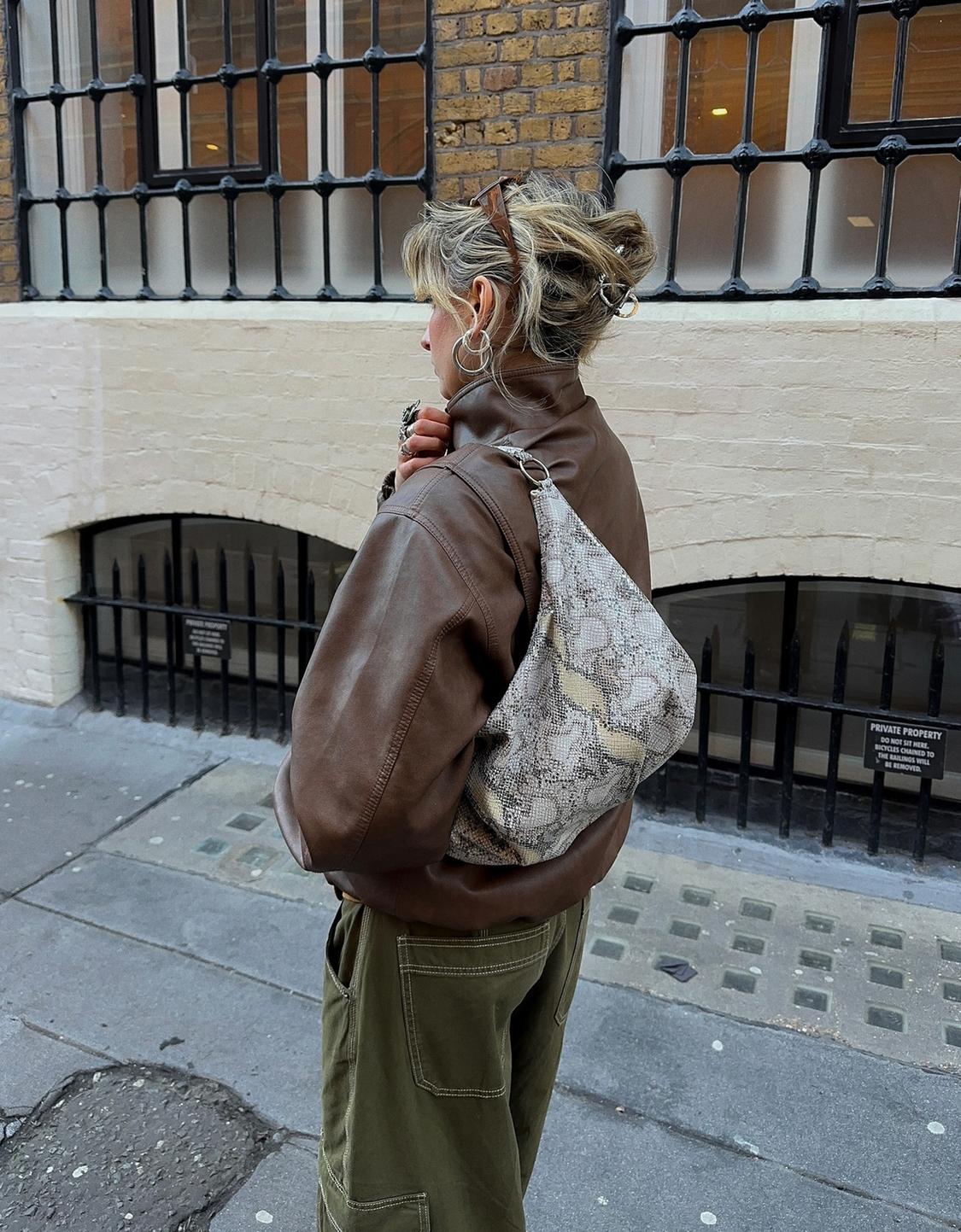 Animal print bag