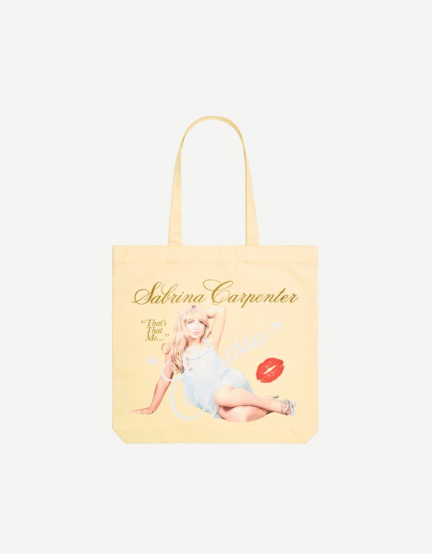 Bolso shopper Sabrina Carpenter-Amarillo-1