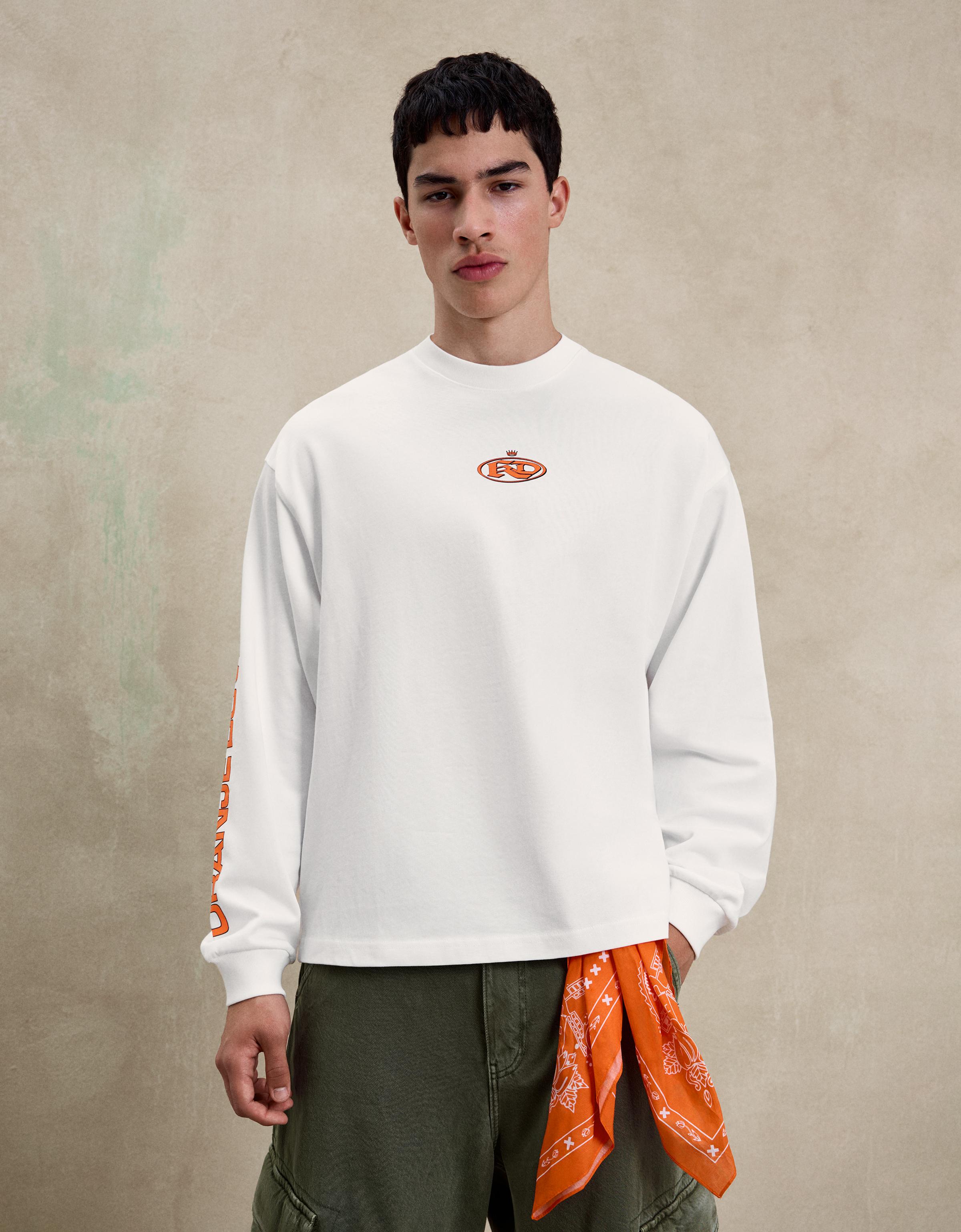 Bershka Camiseta Manga Corta Print King's Day Collection Hombre L Blanco Roto