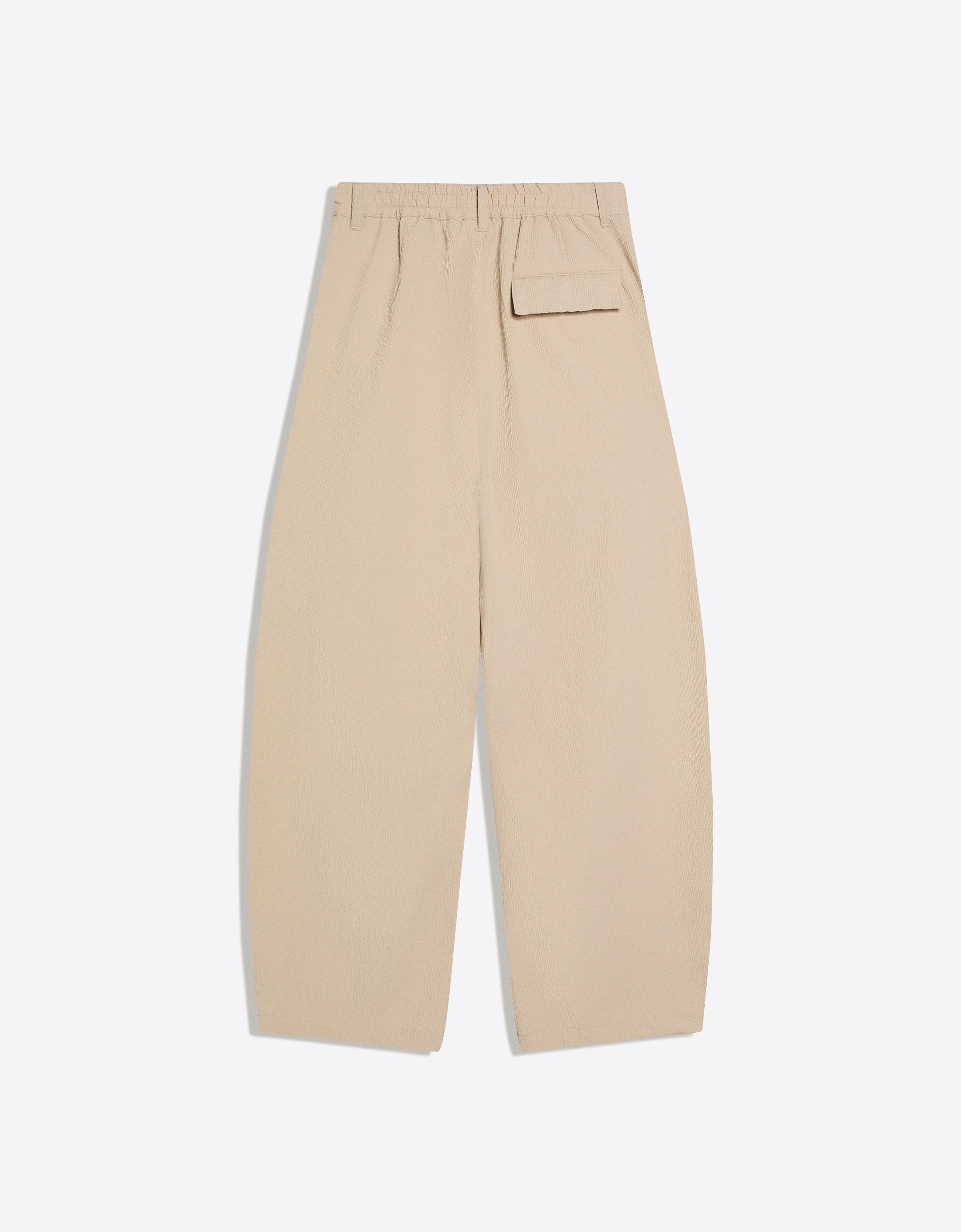 Bershka Piliseli jogger fit baggy pantolon görsel 6