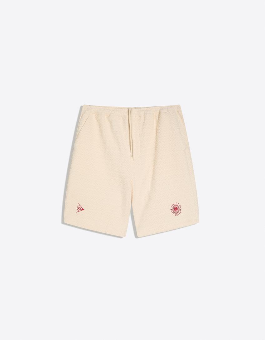 DUNLOP regular fit bermuda-Nyers színű
