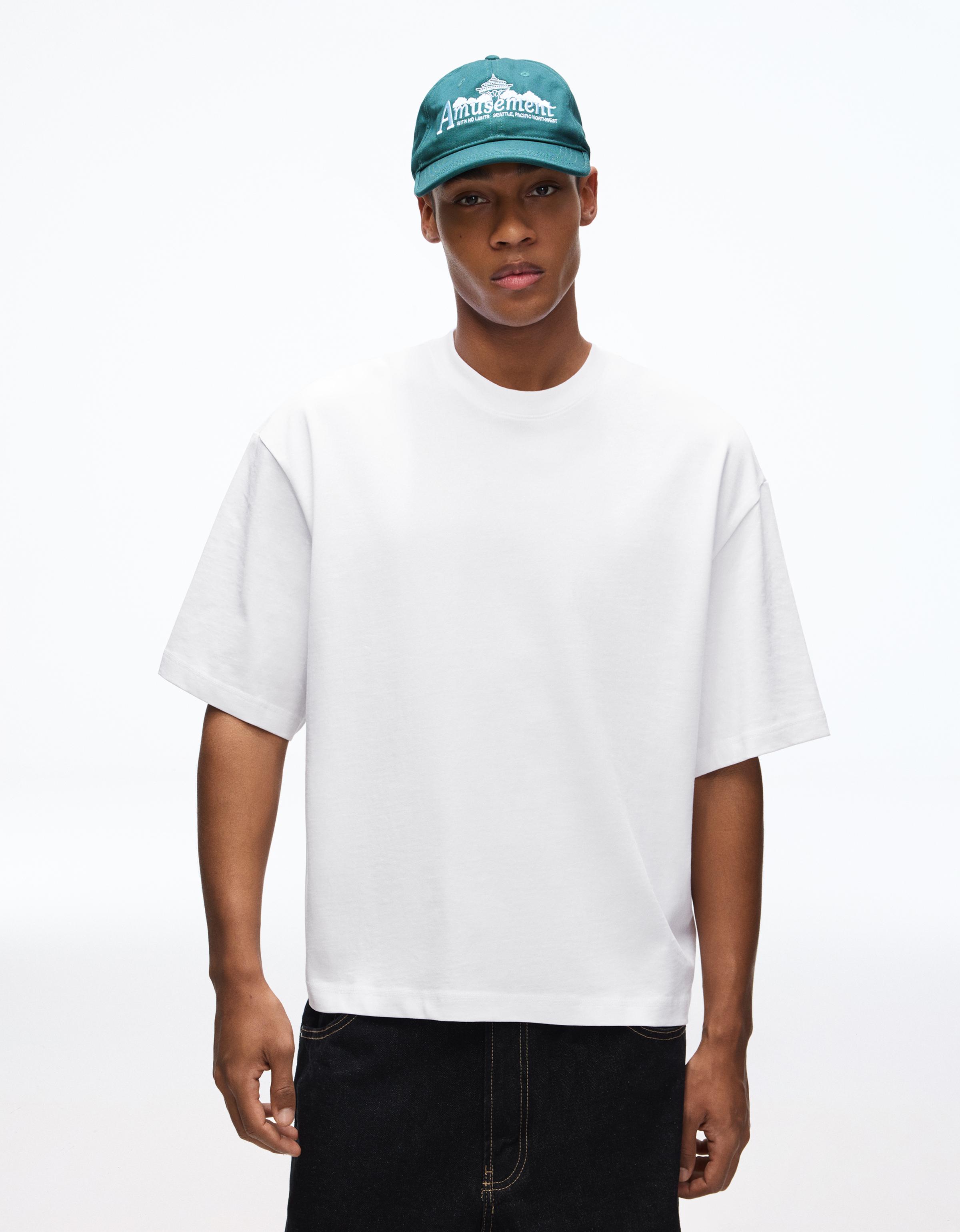 Kısa kollu boxy fit tişört - Görsel 62