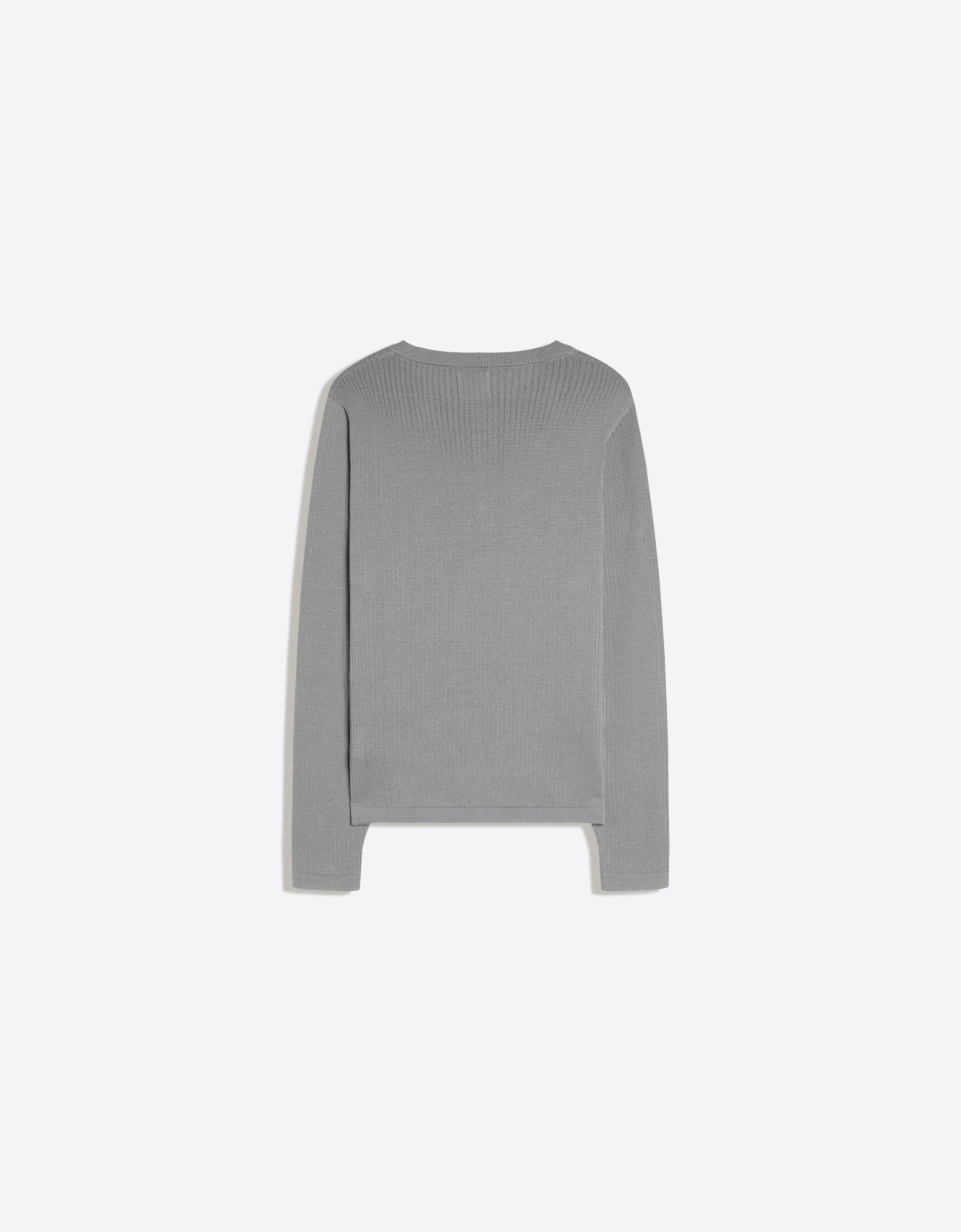 Henley knit jumper — Grey